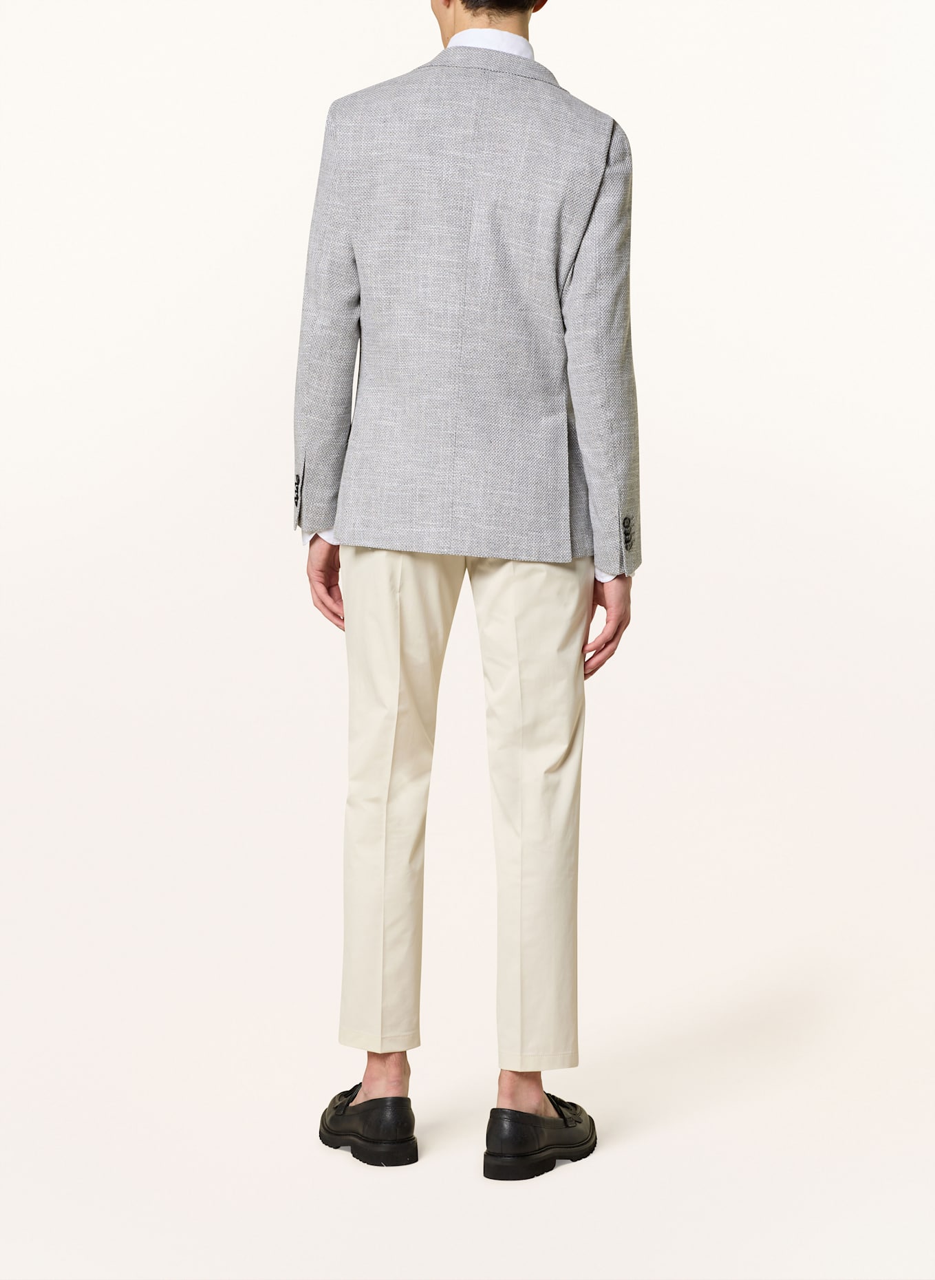 windsor. Sakko GIRO Shaped Fit: GRAU/ WEISS