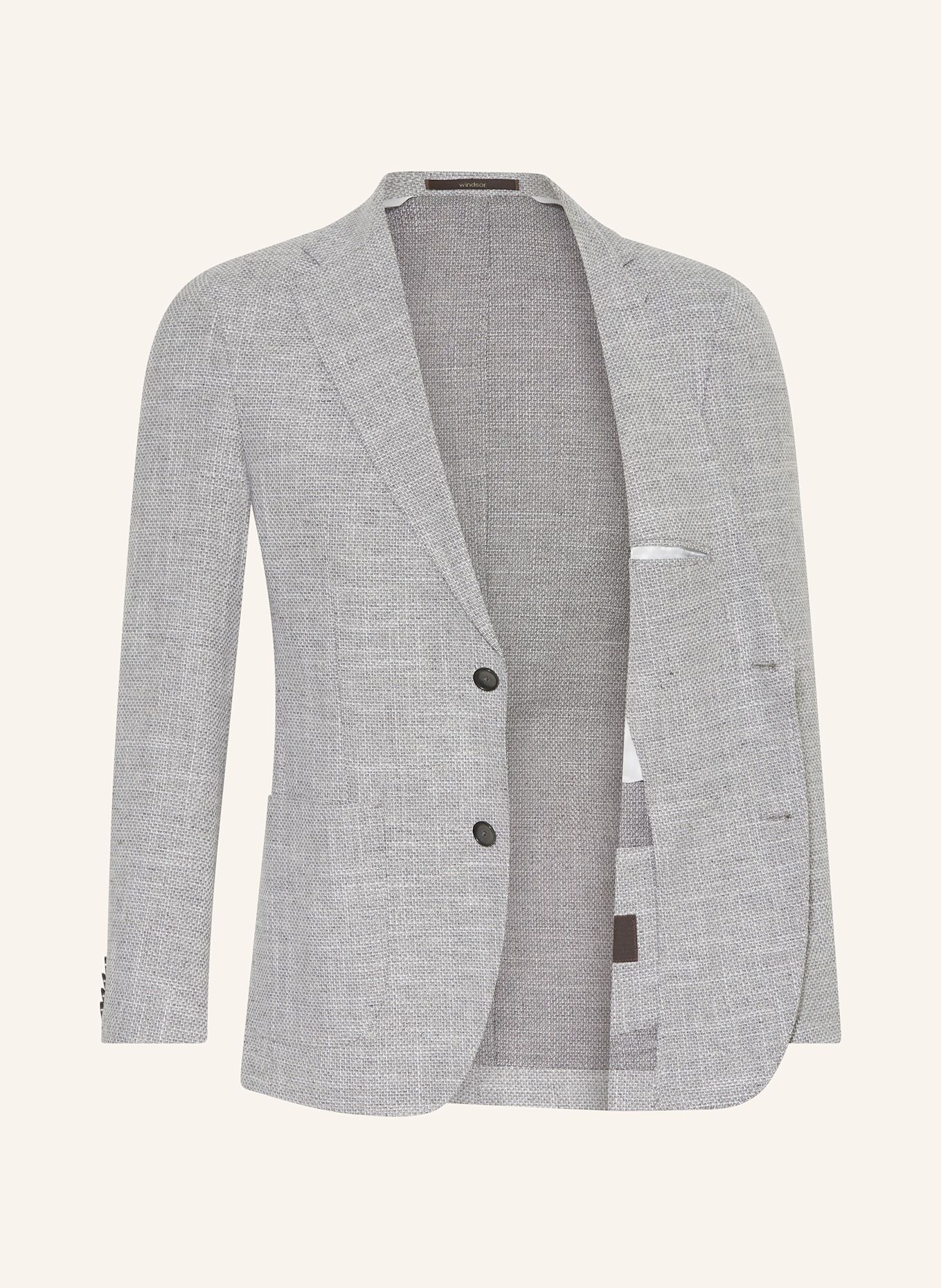 windsor. Sakko GIRO Shaped Fit: GRAU/ WEISS
