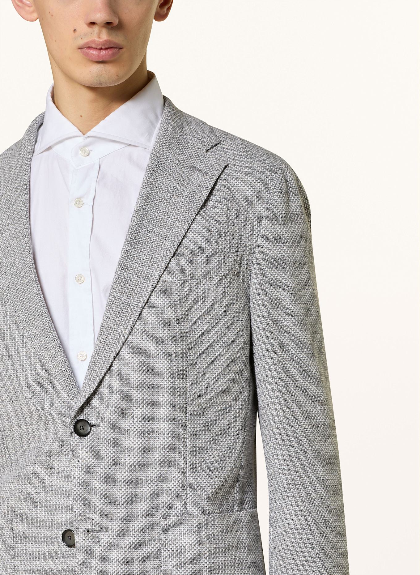 windsor. Sakko GIRO Shaped Fit: GRAU/ WEISS