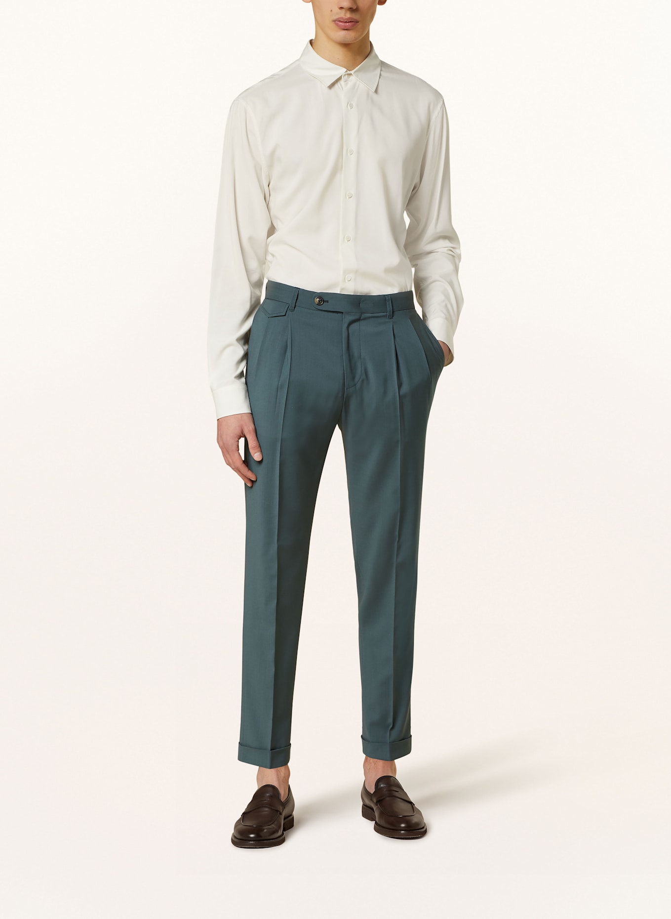 windsor. Suit trousers SAPO Slim Fit: 309 Dark Green 309
