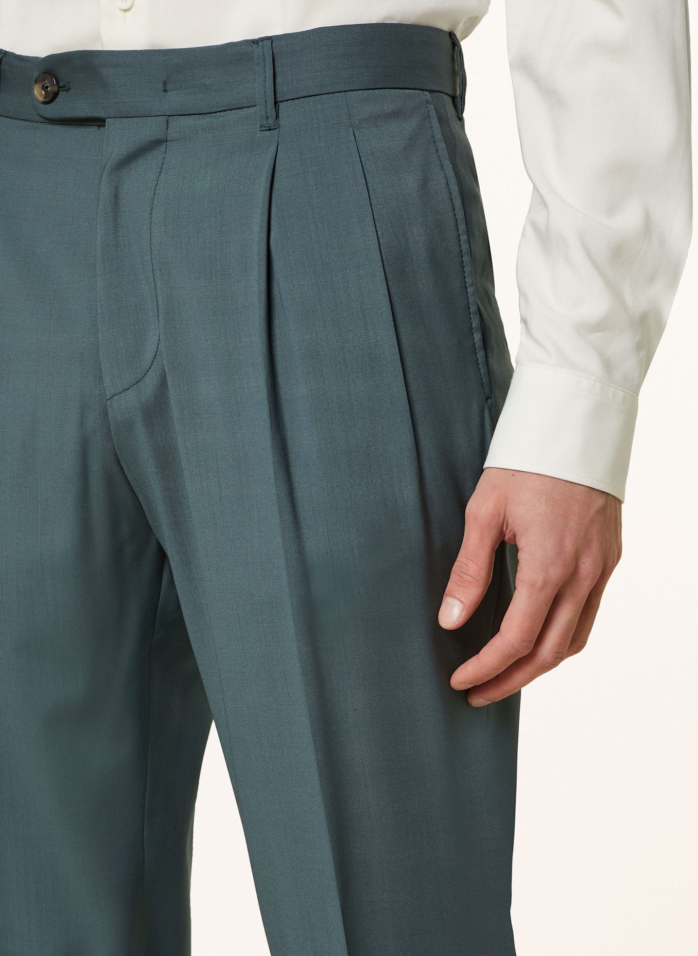 windsor. Suit trousers SAPO Slim Fit: 309 Dark Green 309