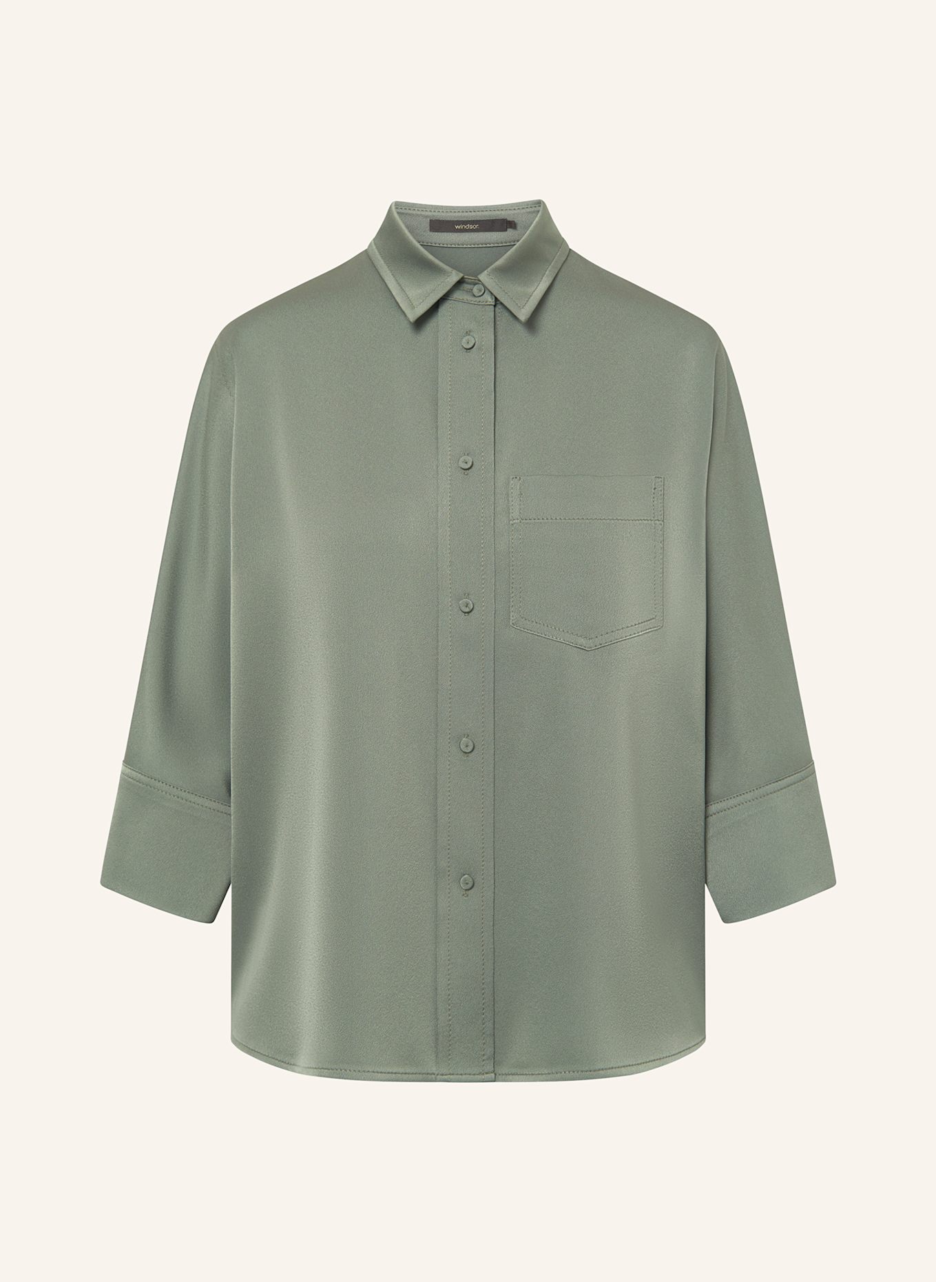 windsor. Koszula z rękawami 3/4: ZIELONY