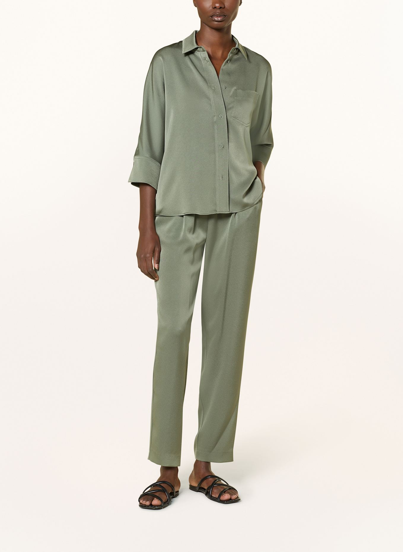 windsor. Koszula z rękawami 3/4: ZIELONY