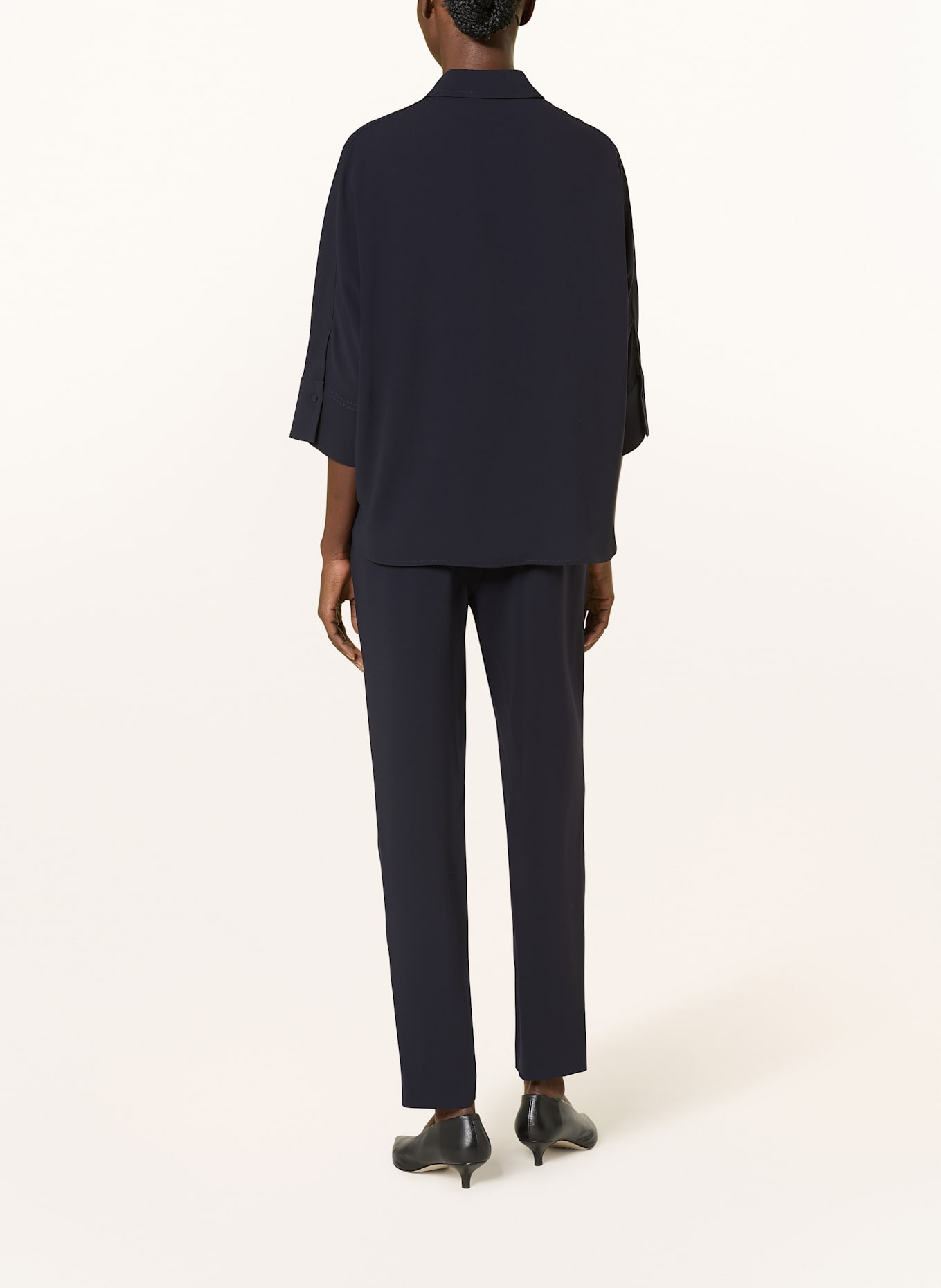 windsor. Hemdbluse mit 3/4-Arm: DUNKELBLAU