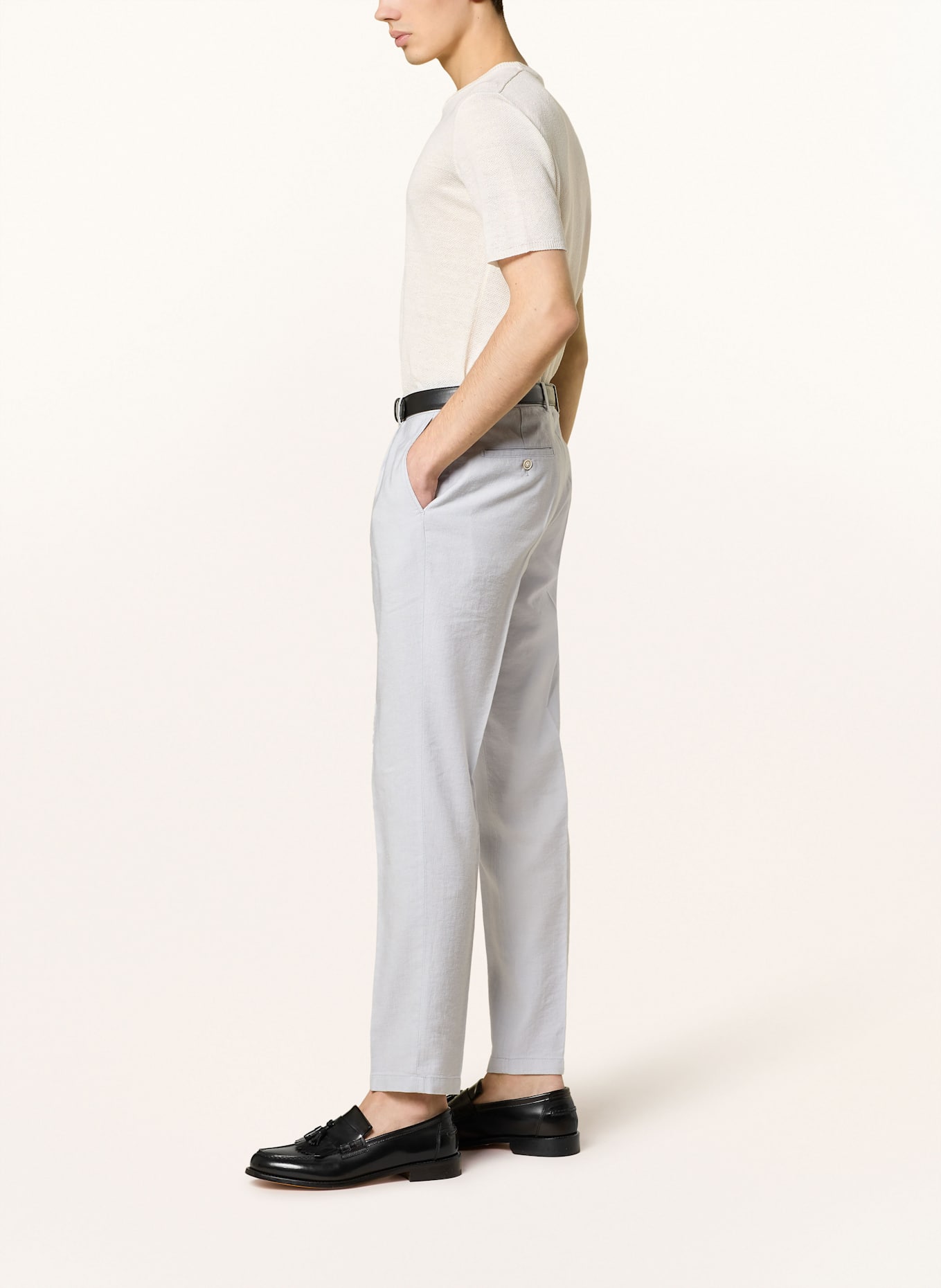 windsor. Anzughose SILVI Extra Slim Fit mit Leinen: 050 Lt/Pastel Grey 050