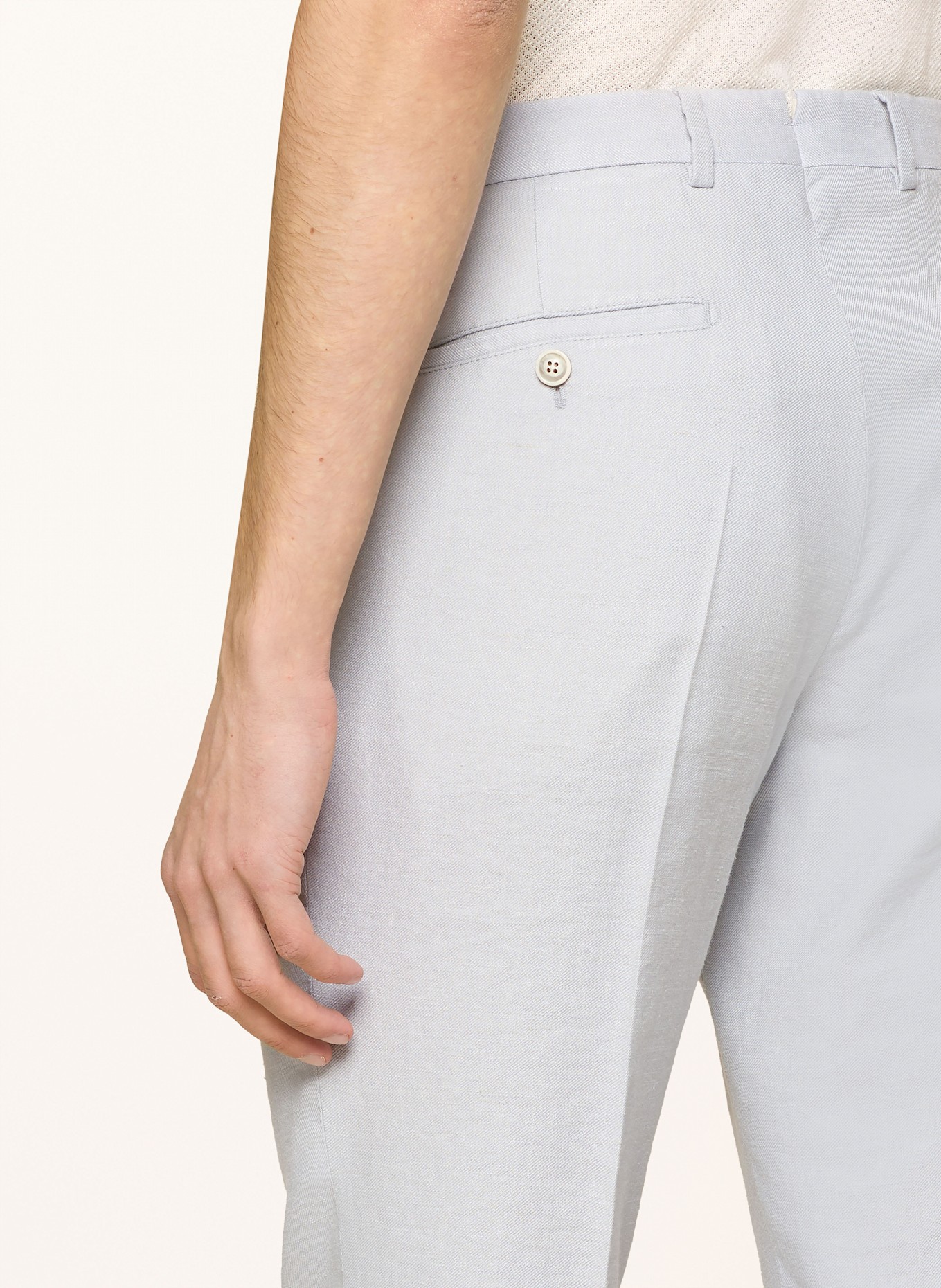 windsor. Anzughose SILVI Extra Slim Fit mit Leinen: 050 Lt/Pastel Grey 050