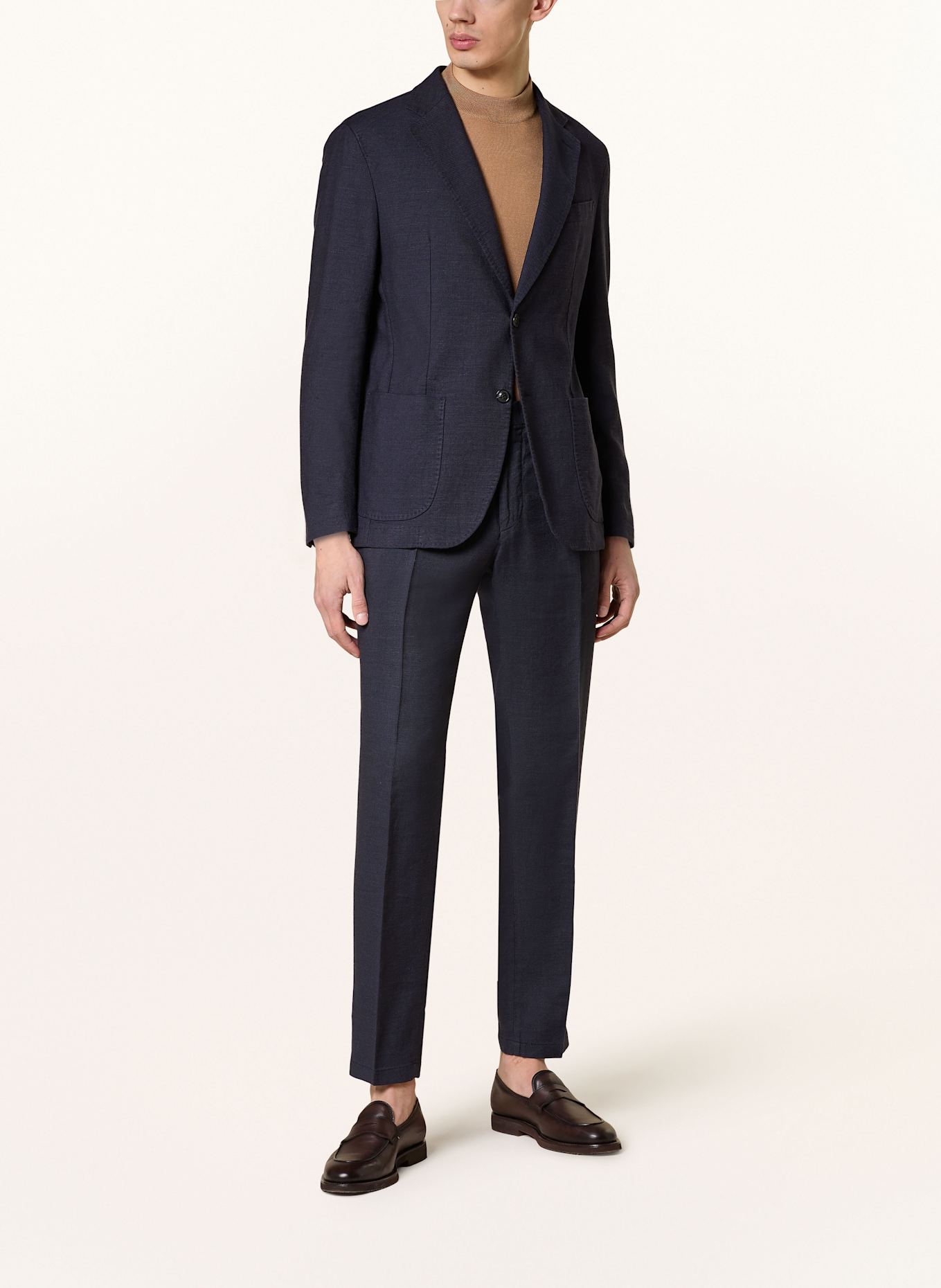 windsor. Anzughose SILVI Extra Slim Fit mit Leinen: DUNKELBLAU