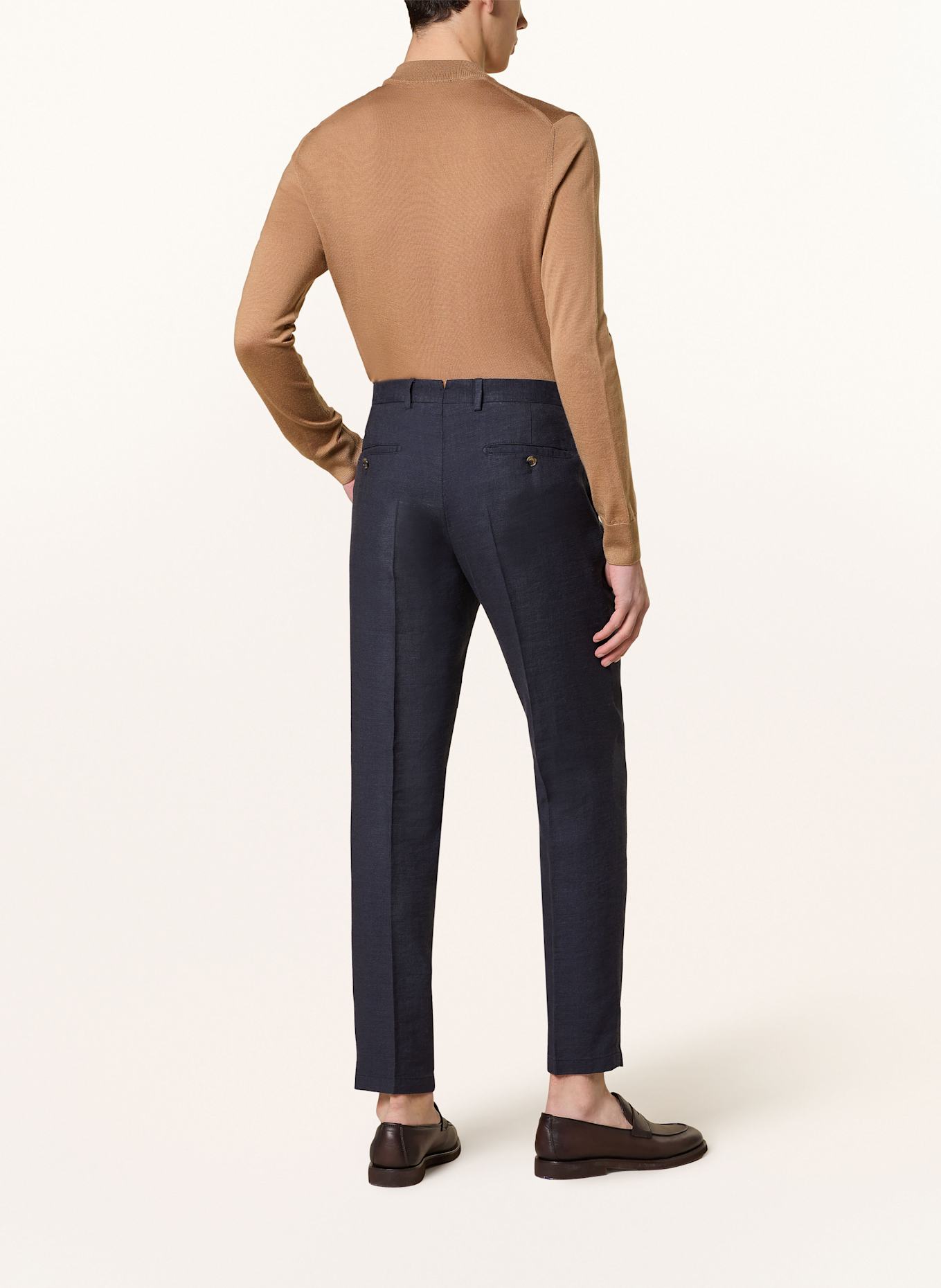windsor. Anzughose SILVI Extra Slim Fit mit Leinen: DUNKELBLAU