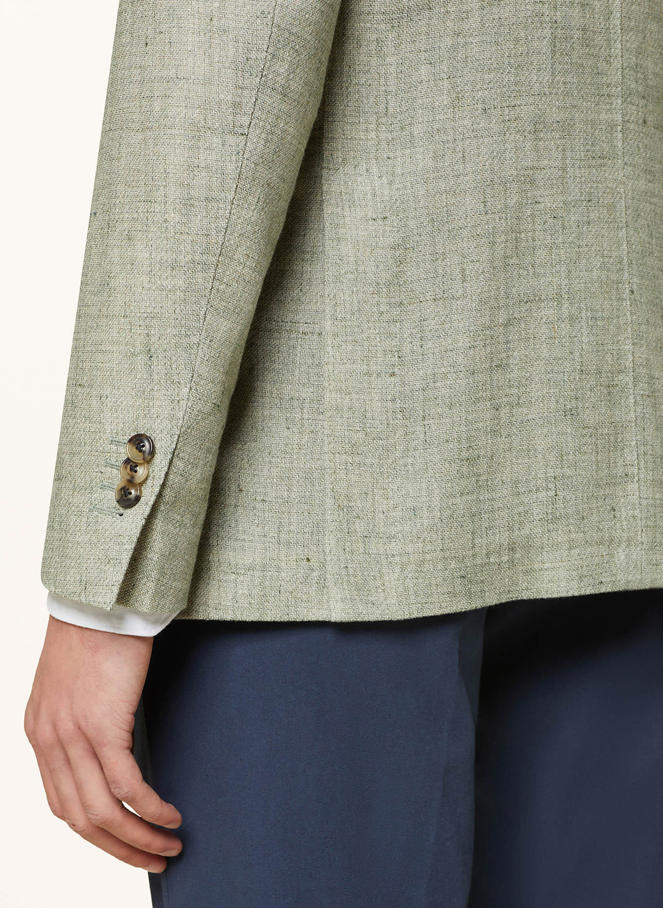 windsor. Sakko GIORNO Extra Slim Fit mit Leinen, Farbe: HELLGRÜN (Bild 6)