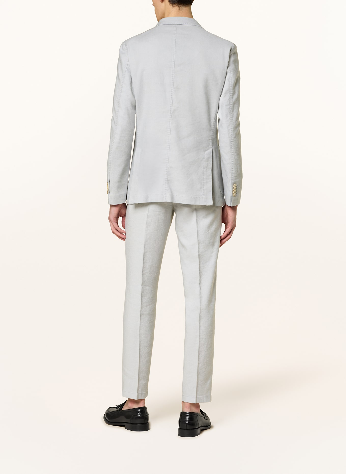 windsor. SALINO extra slim fit suit jacket with linen, Color: 050 Lt/Pastel Grey             050 (Image 3)