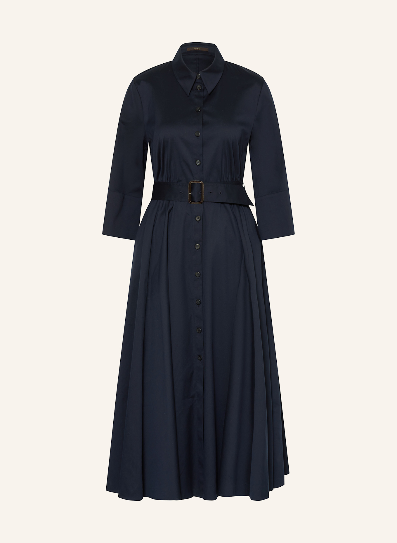 windsor. Hemblusenkleid mit 3/4-Arm: DUNKELBLAU