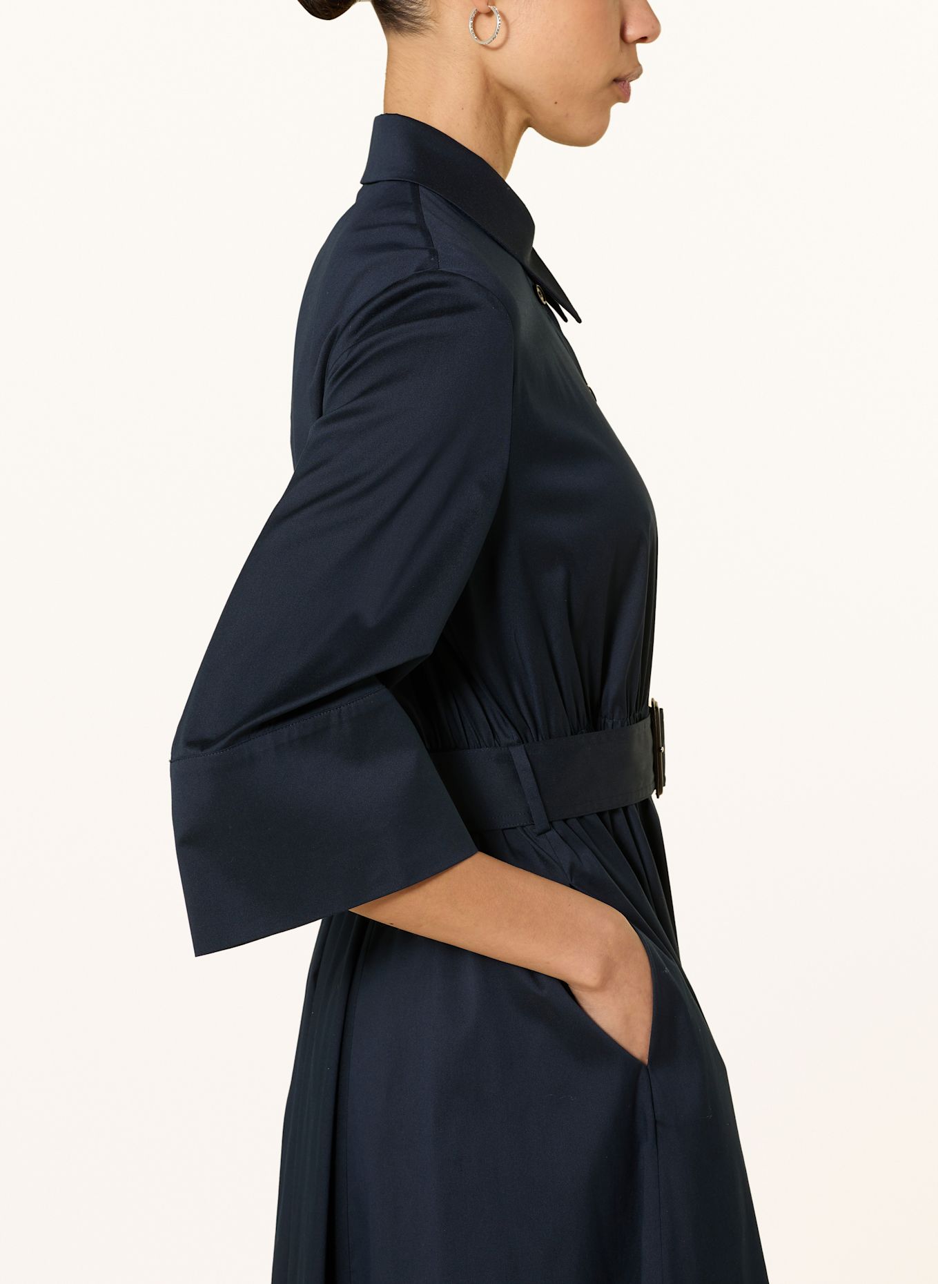 windsor. Hemblusenkleid mit 3/4-Arm: DUNKELBLAU