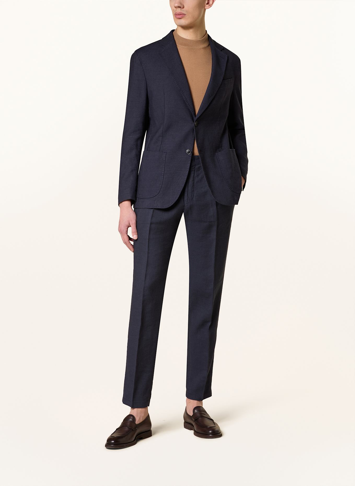 windsor. Suit jacket GIRO extra slim fit with linen: 410 Navy 410