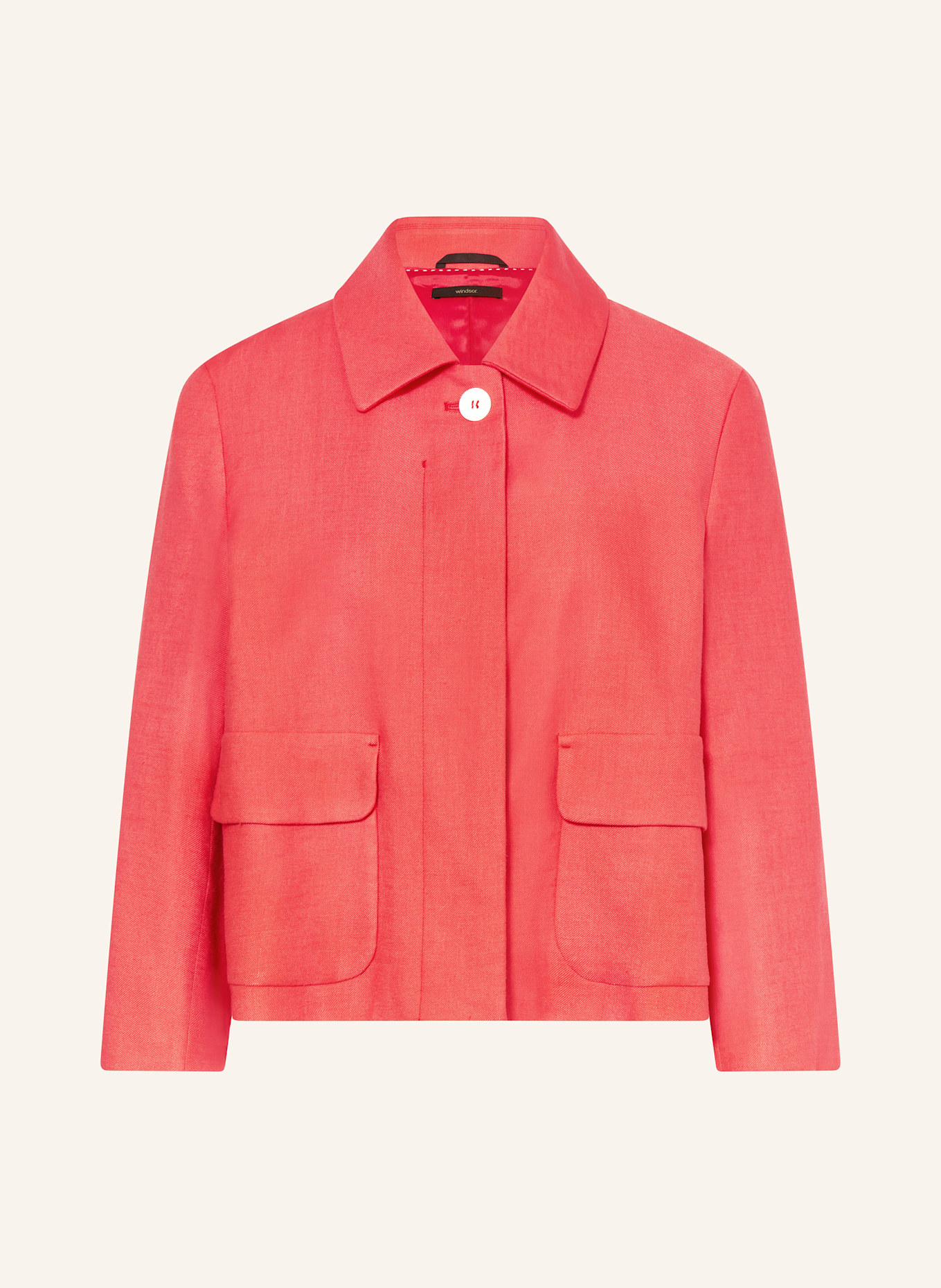 windsor. Blazer en lin: ROUGE