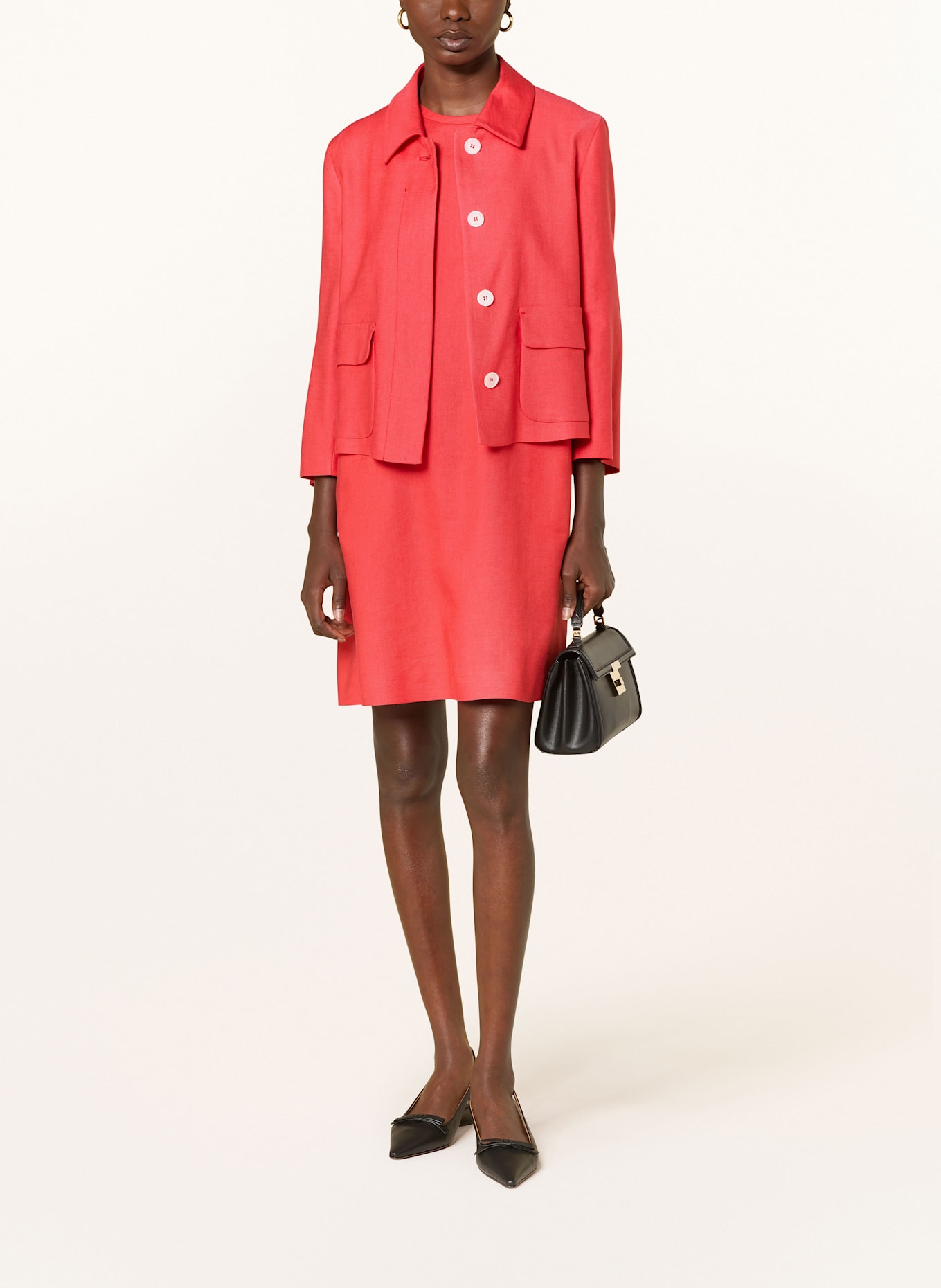 windsor. Blazer en lin: ROUGE