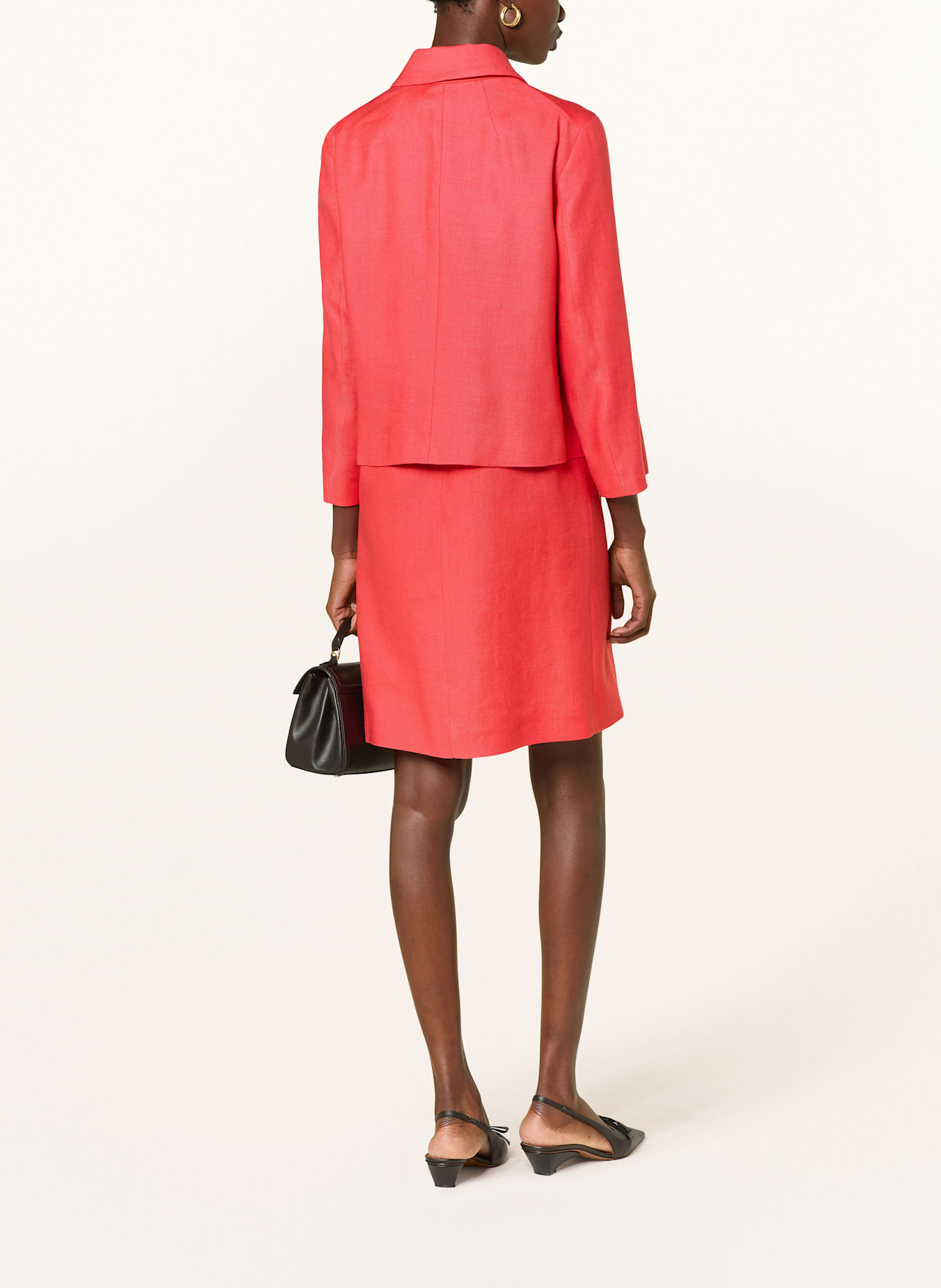 windsor. Blazer en lin: ROUGE