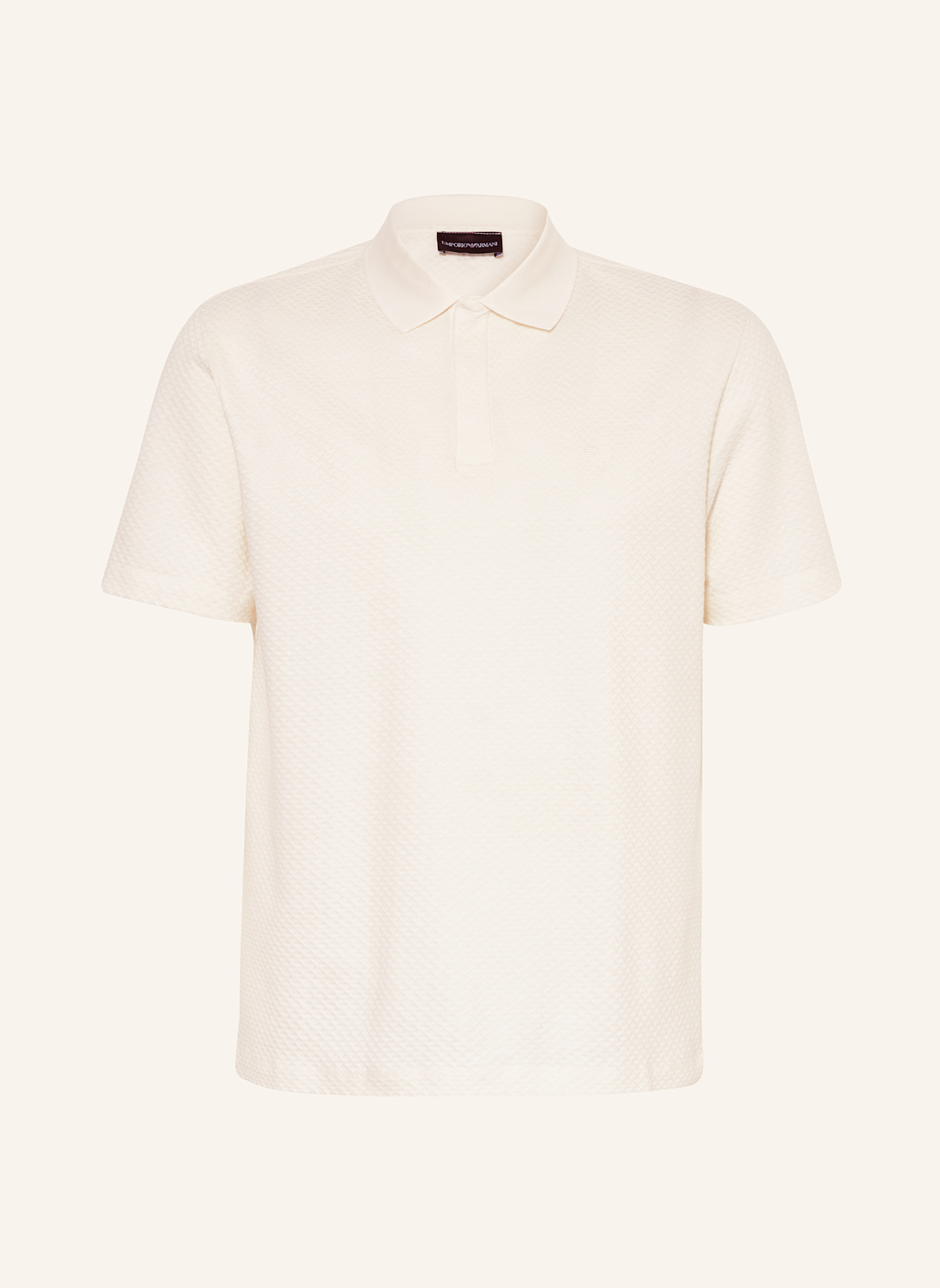 EMPORIO ARMANI Piqué-Poloshirt: WEISS