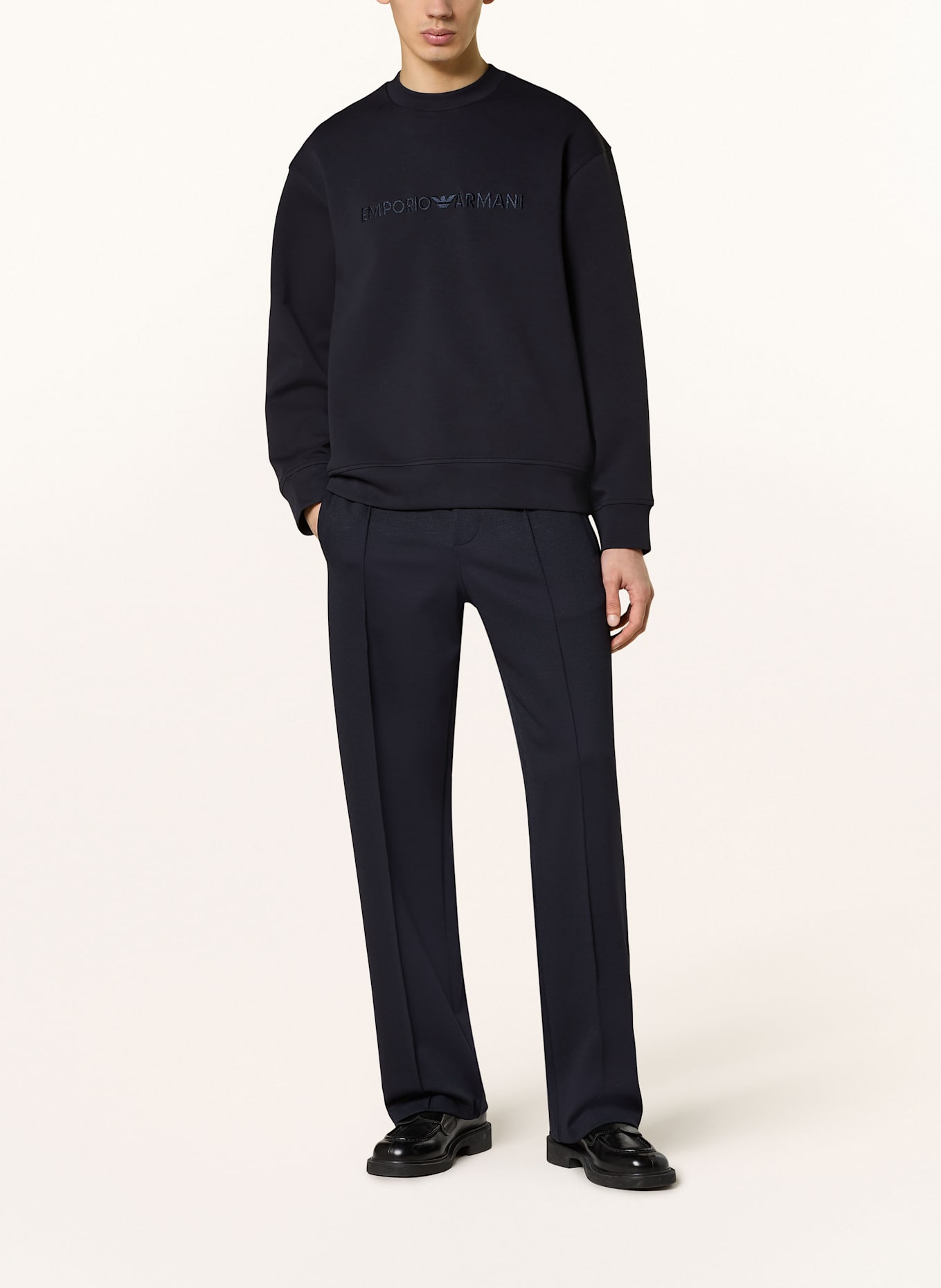 EMPORIO ARMANI Sweatshirt: DUNKELBLAU