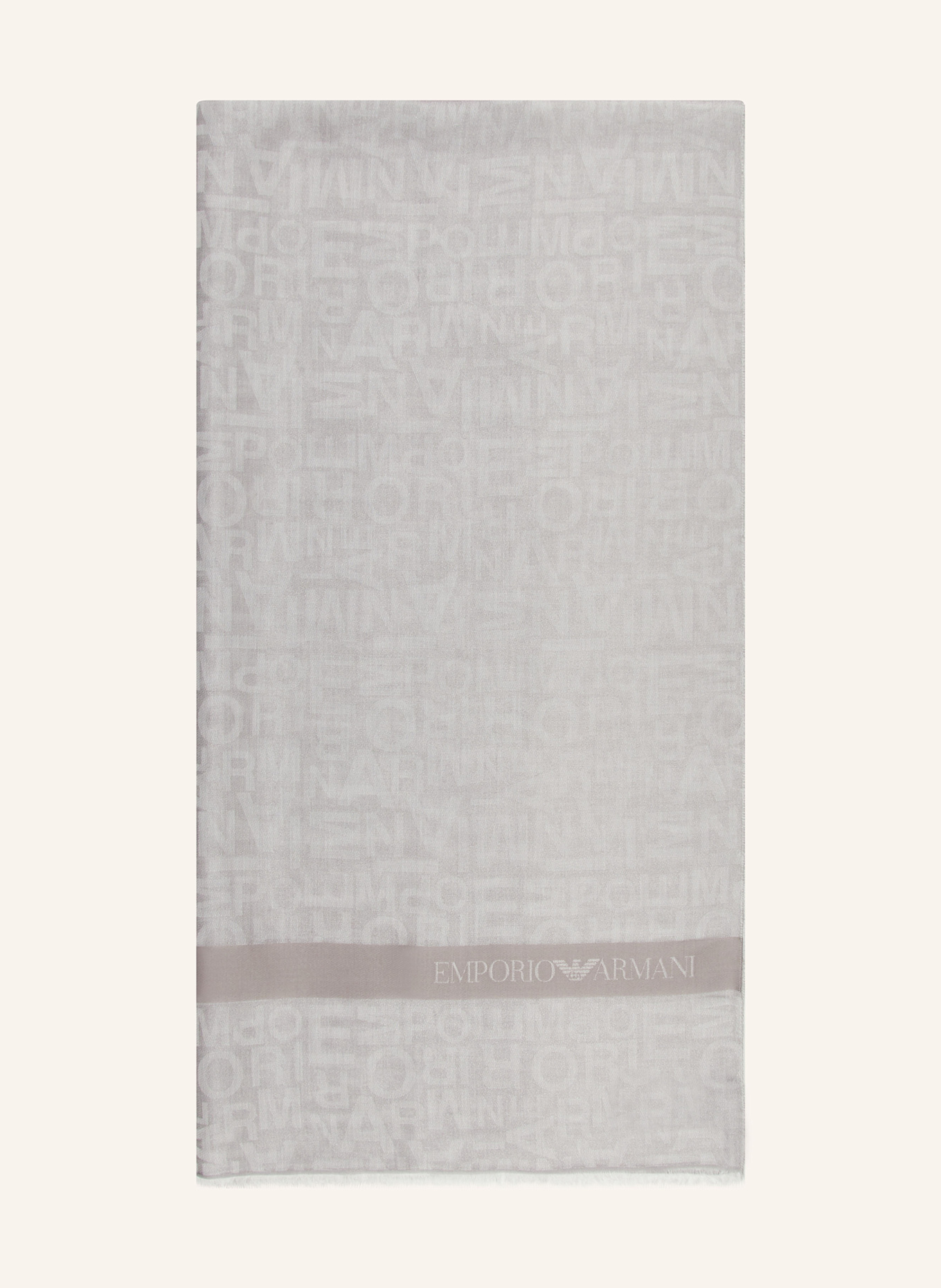 EMPORIO ARMANI Schal: HELLGRAU