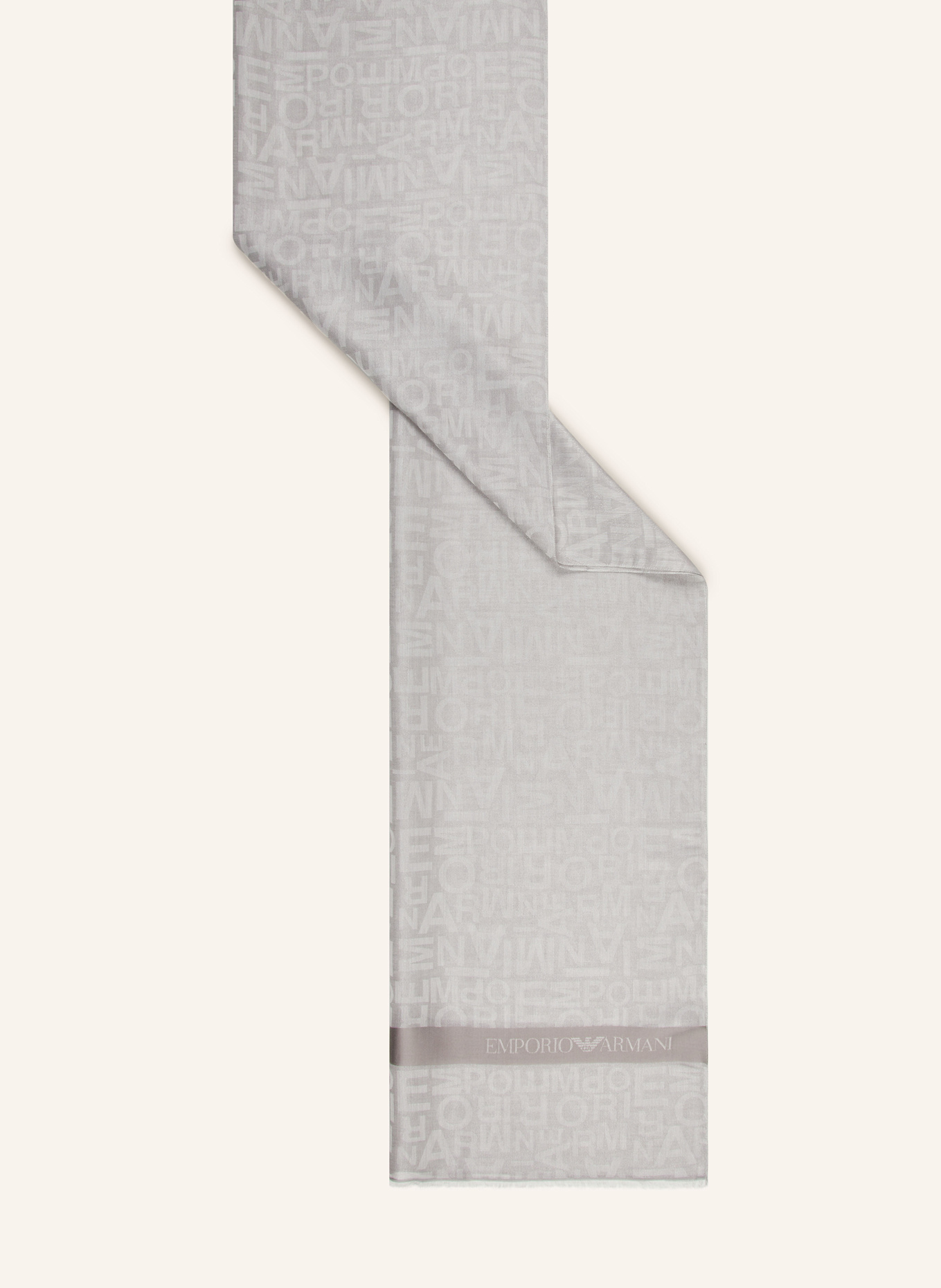 EMPORIO ARMANI Schal: HELLGRAU