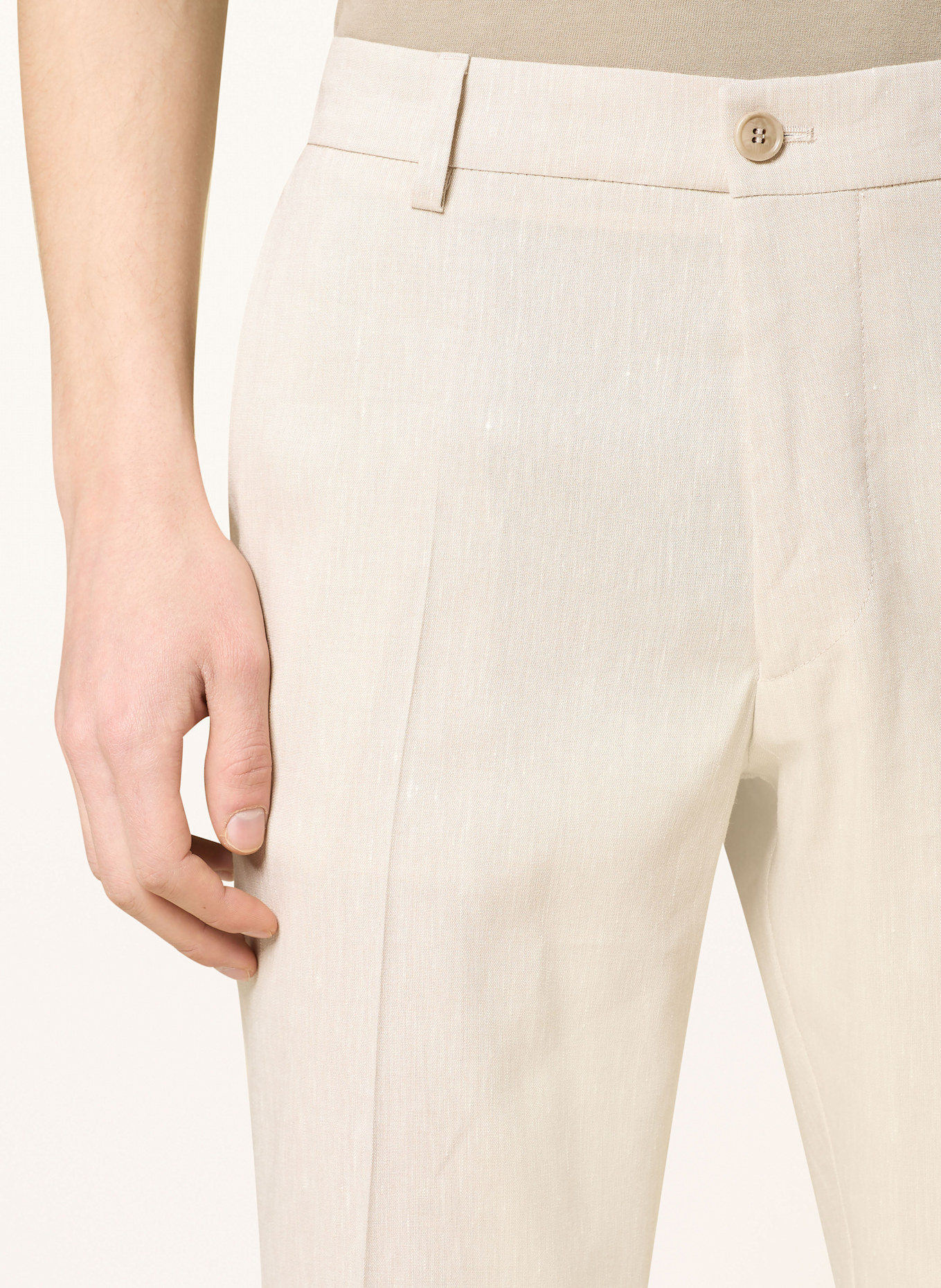 DRYKORN Anzughose AJEND Regular Fit mit Leinen: 1700 BRAUN