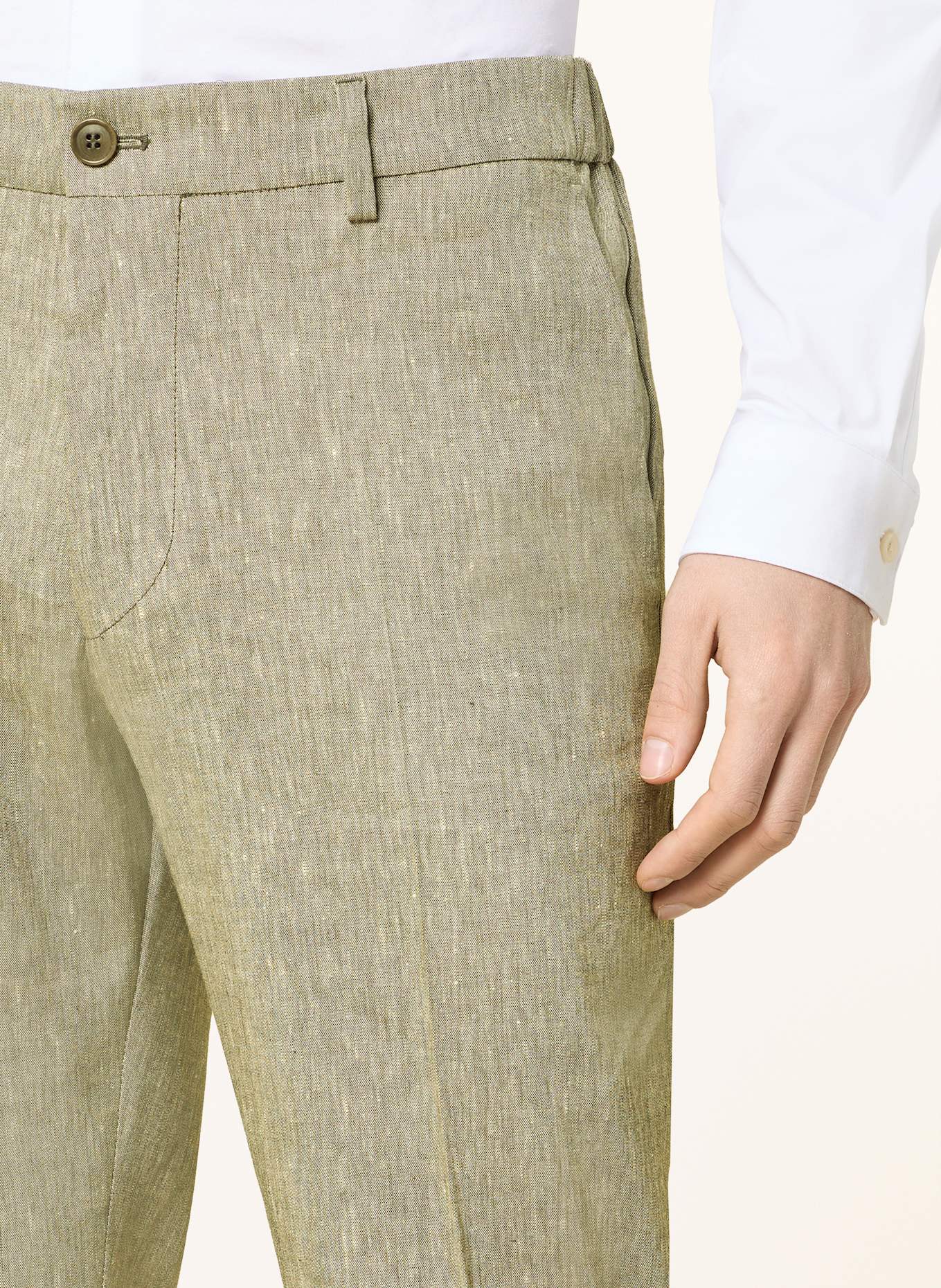 DRYKORN Anzughose AJEND Regular Fit mit Leinen: 2109 grün