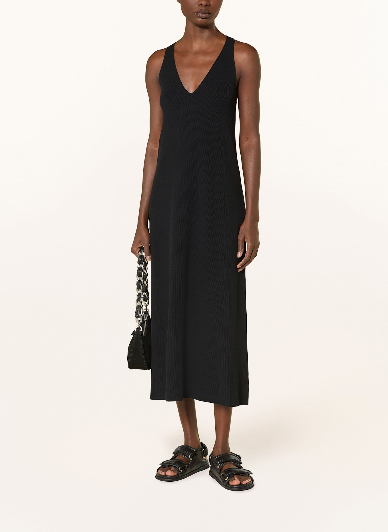 DRYKORN Knit dress LOGANIA: BLACK