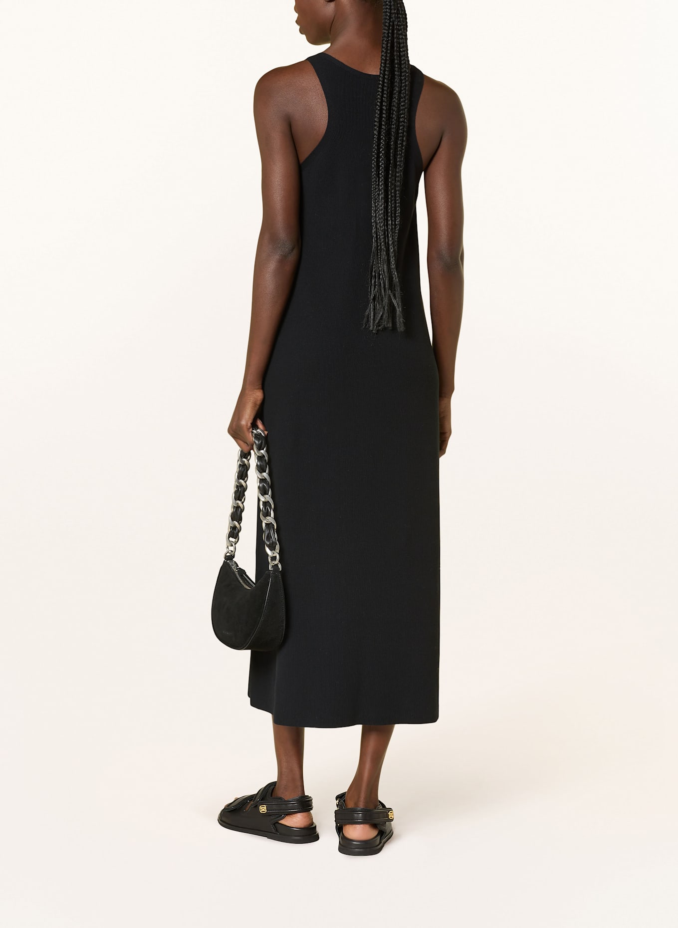 DRYKORN Knit dress LOGANIA: BLACK