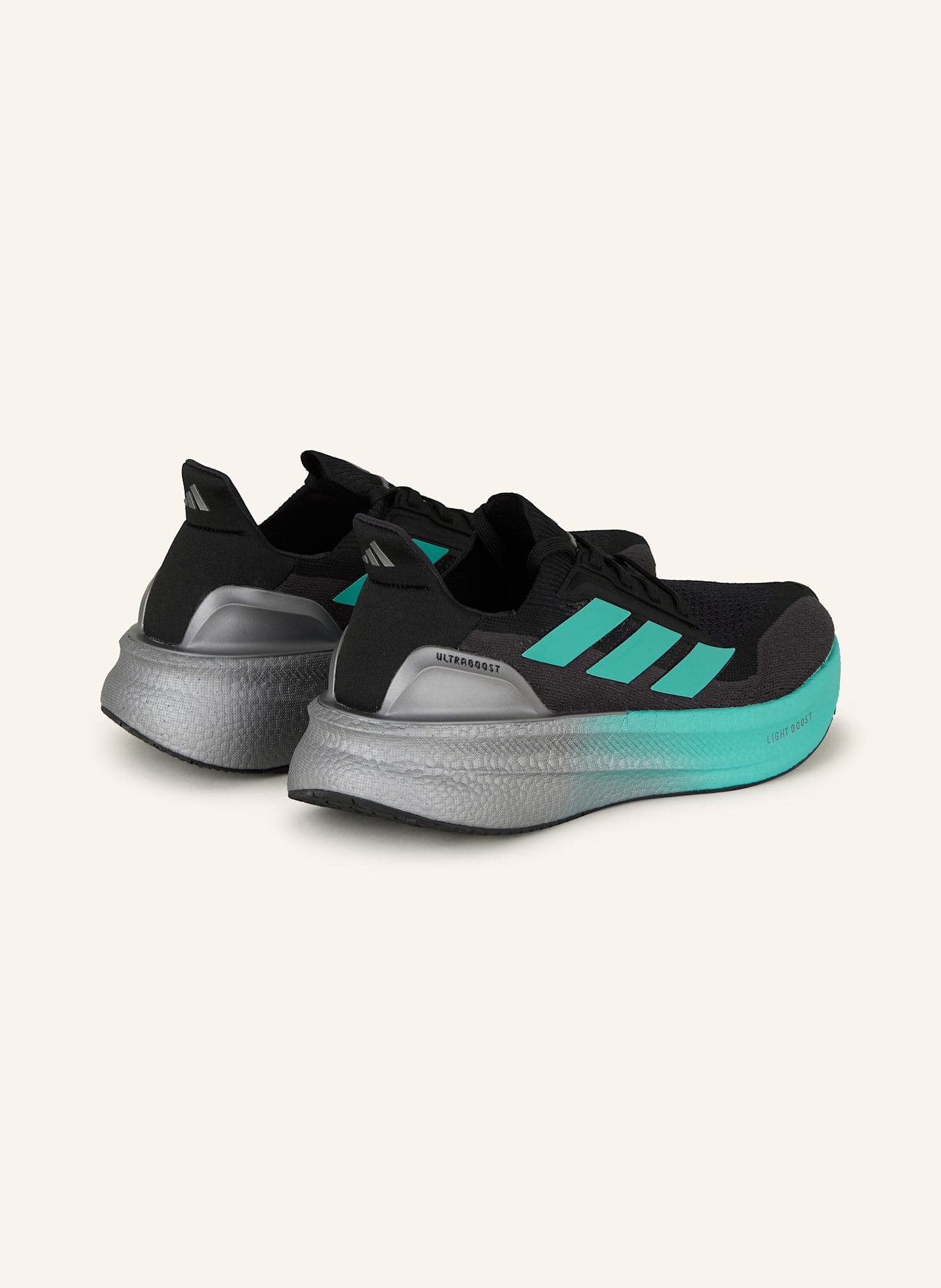 adidas Laufschuhe MERCEDES - AMG PETRONAS FORMULA ONE TEAM Ultraboost 5X: SCHWARZ/ TÜRKIS/ GRAU