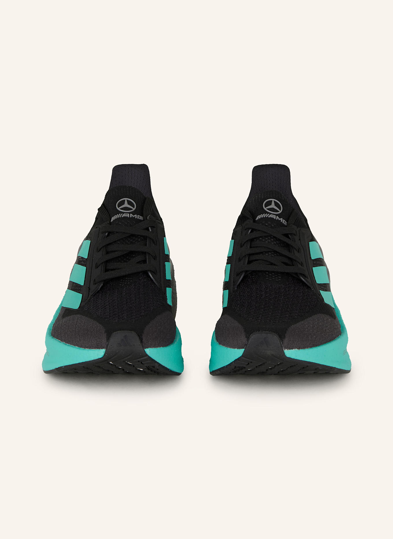 adidas Laufschuhe MERCEDES - AMG PETRONAS FORMULA ONE TEAM Ultraboost 5X: SCHWARZ/ TÜRKIS/ GRAU