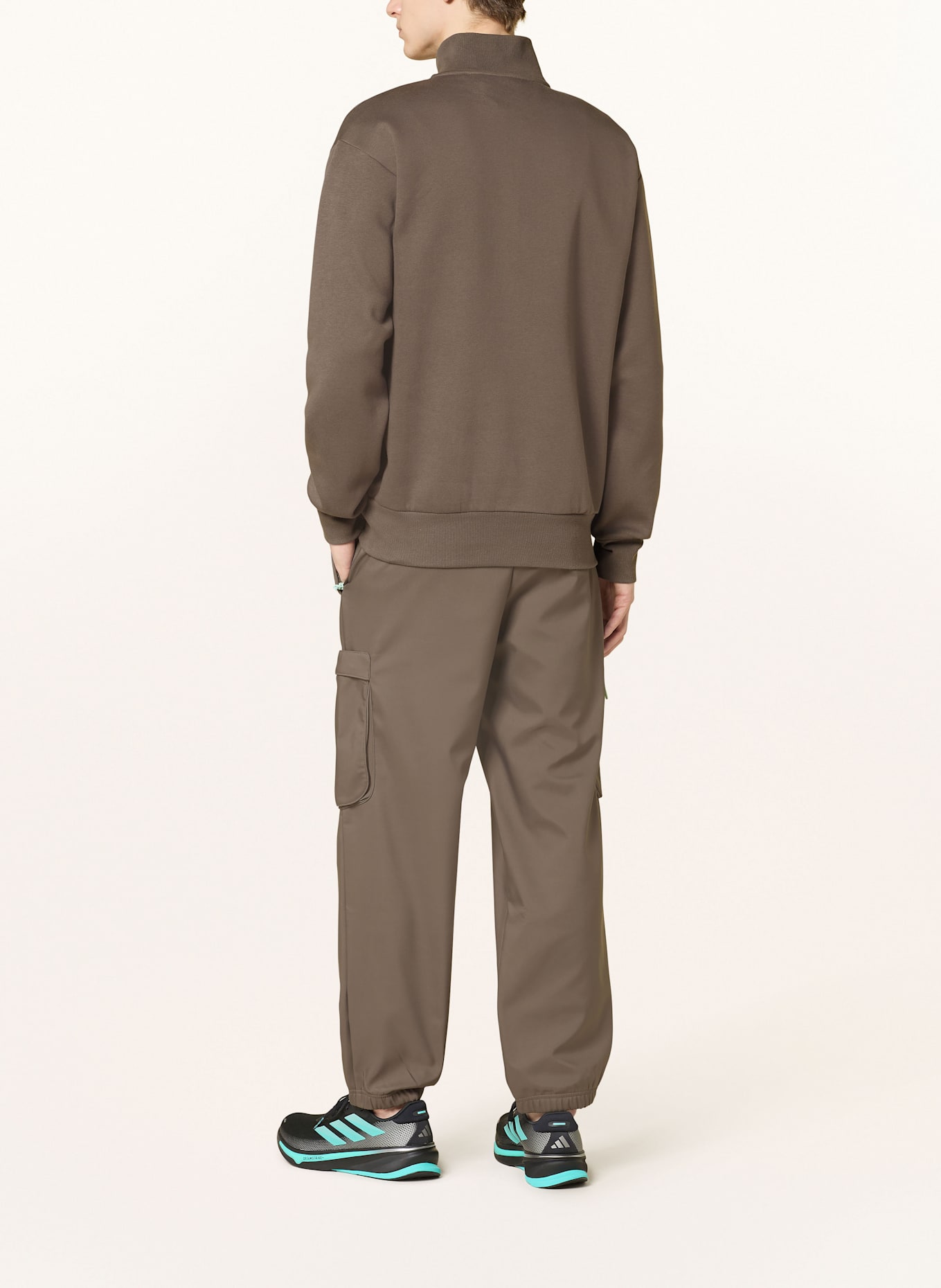 adidas Track pants MERCEDES - AMG PETRONAS FORMULA ONE TEAM PREMIUM: TAUPE