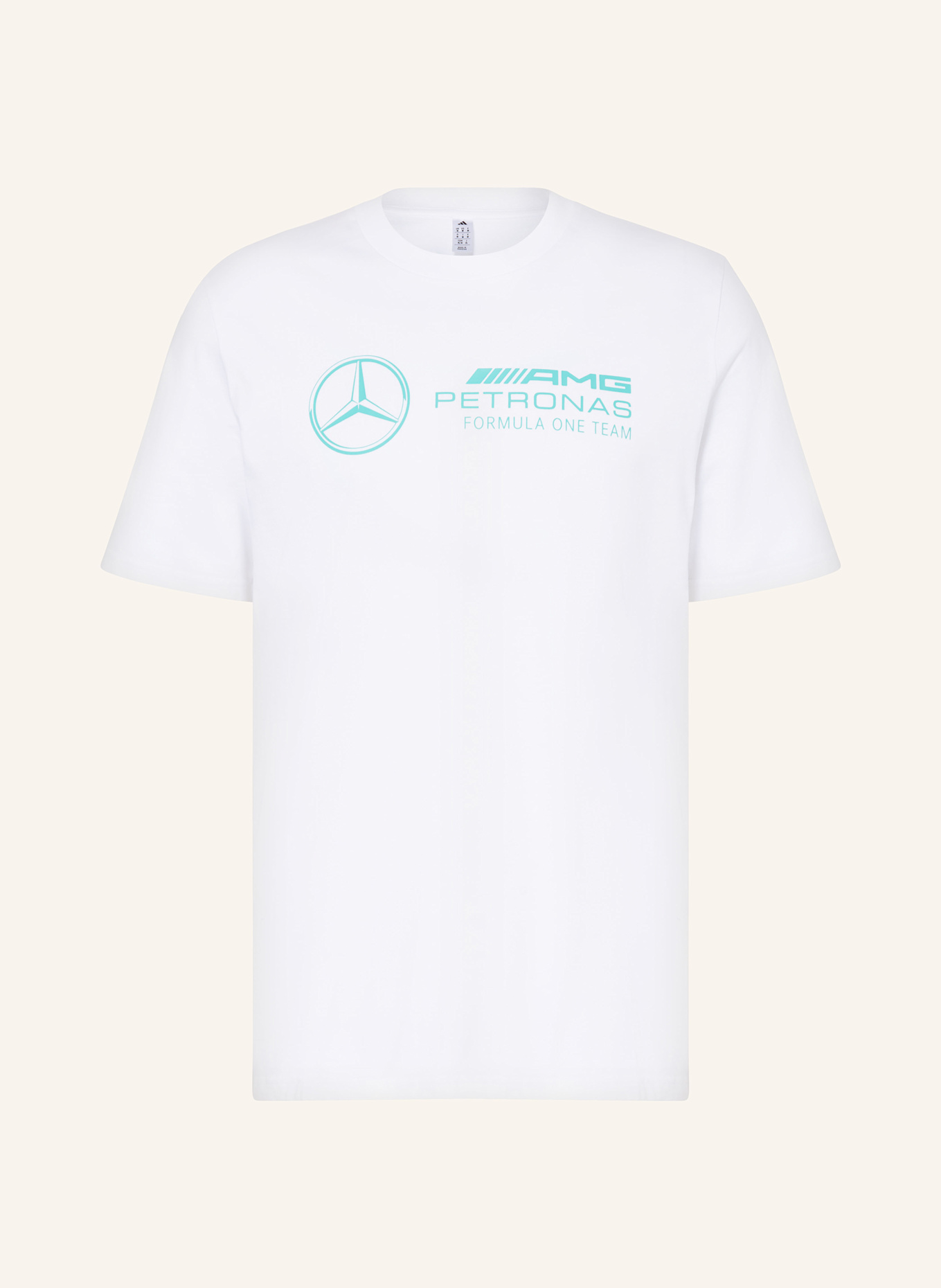 adidas initials T-shirt MERCEDES - AMG PETRONAS FORMULA ONE TEAM DNA GRAPHIC: BIAŁY
