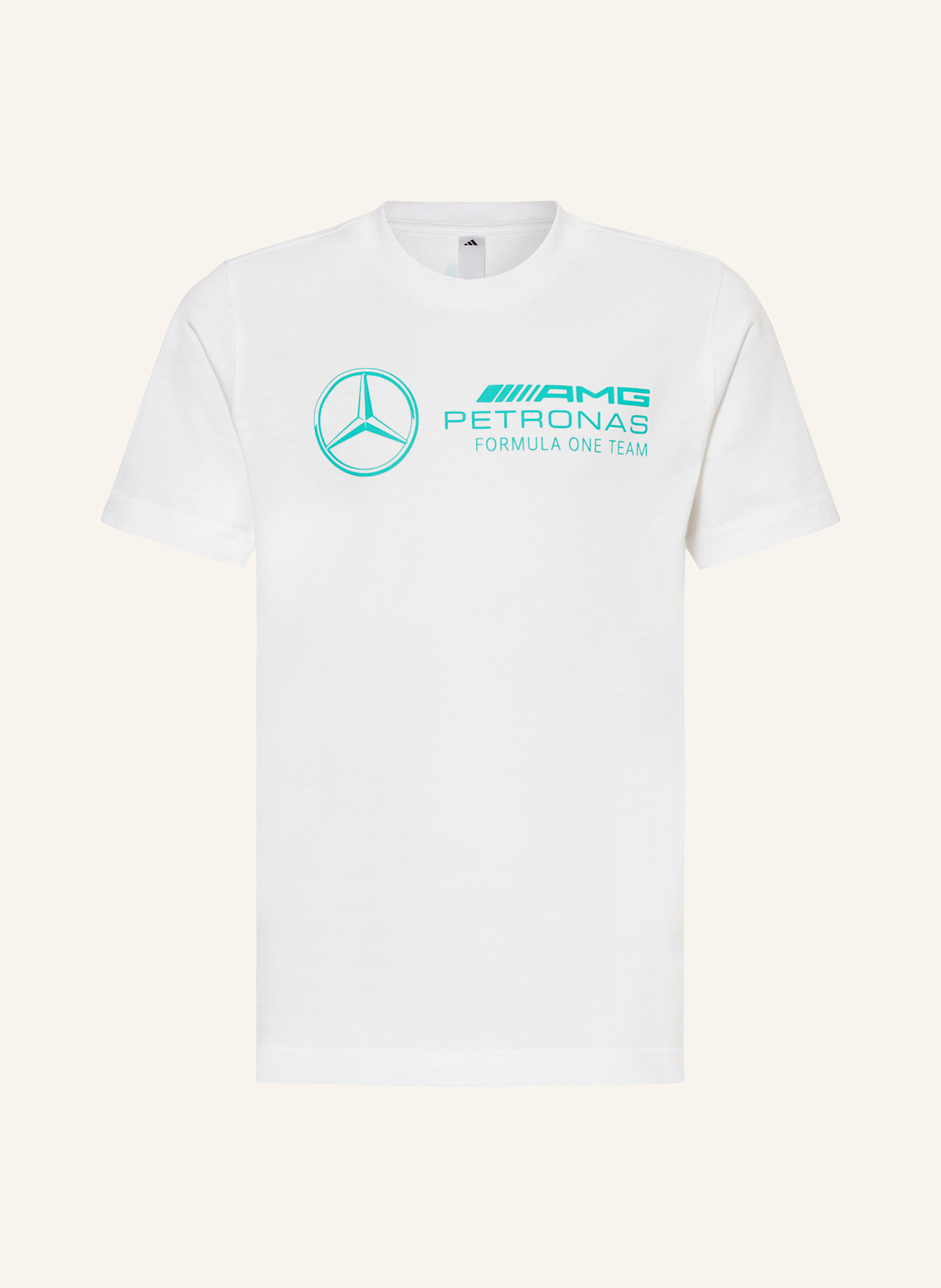 adidas T-Shirt MERCEDES - AMG PETRONAS FORMULA ONE TEAM DNA GRAPHIC: WEISS