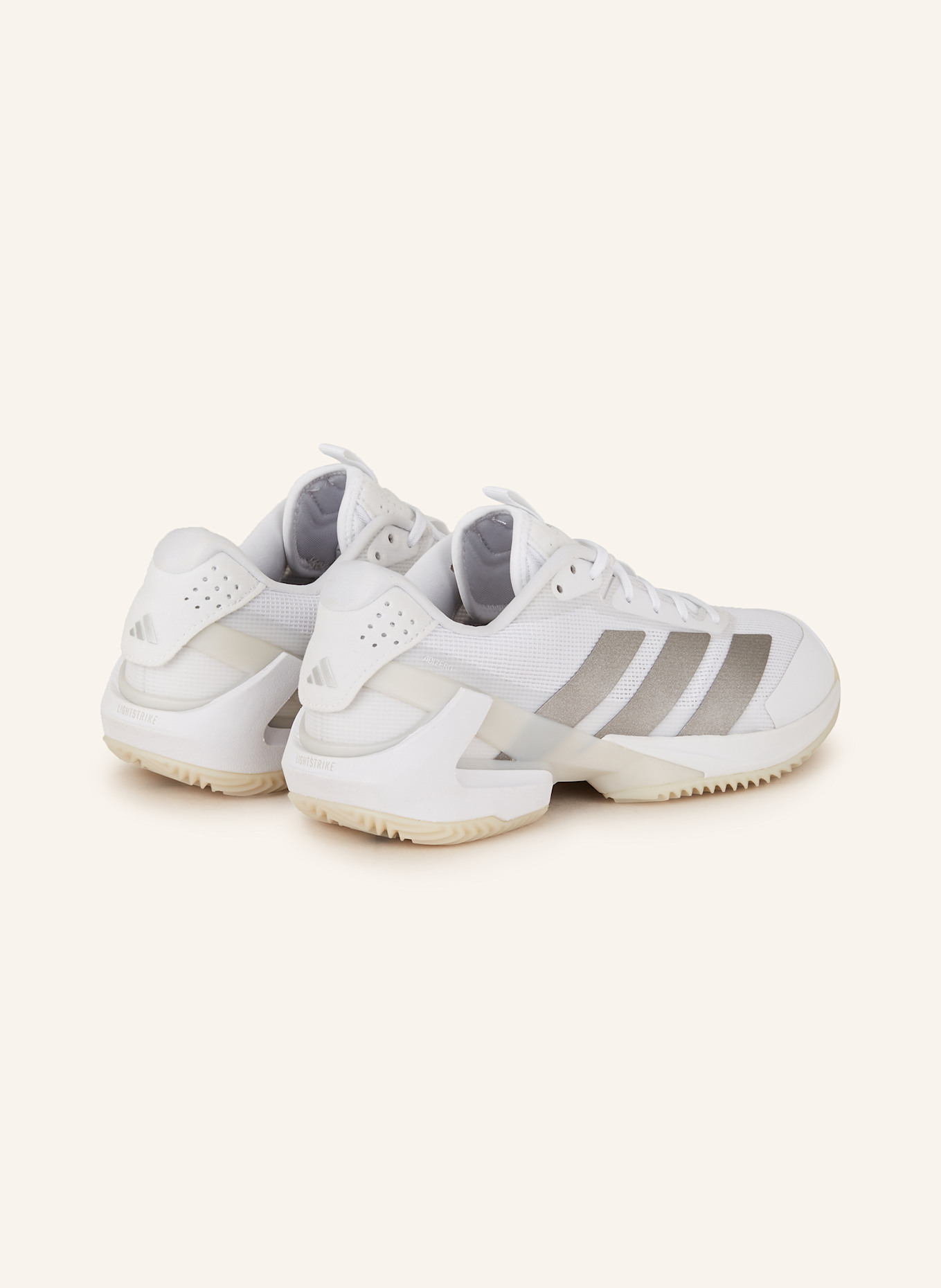 adidas Tennisschuhe ADIZERO UBERSONIC 5 CLAY: WEISS/ GRAU