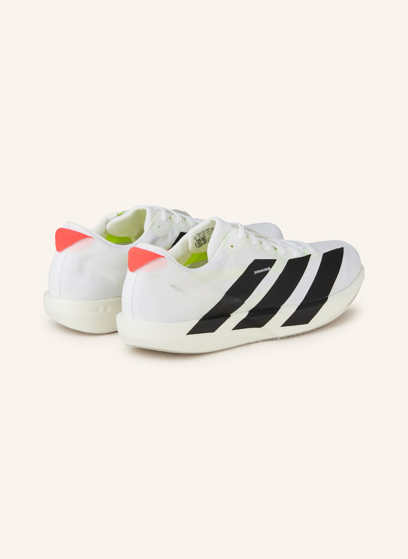 adidas Laufschuhe ADIZERO ADIOS 9: WEISS/ SCHWARZ