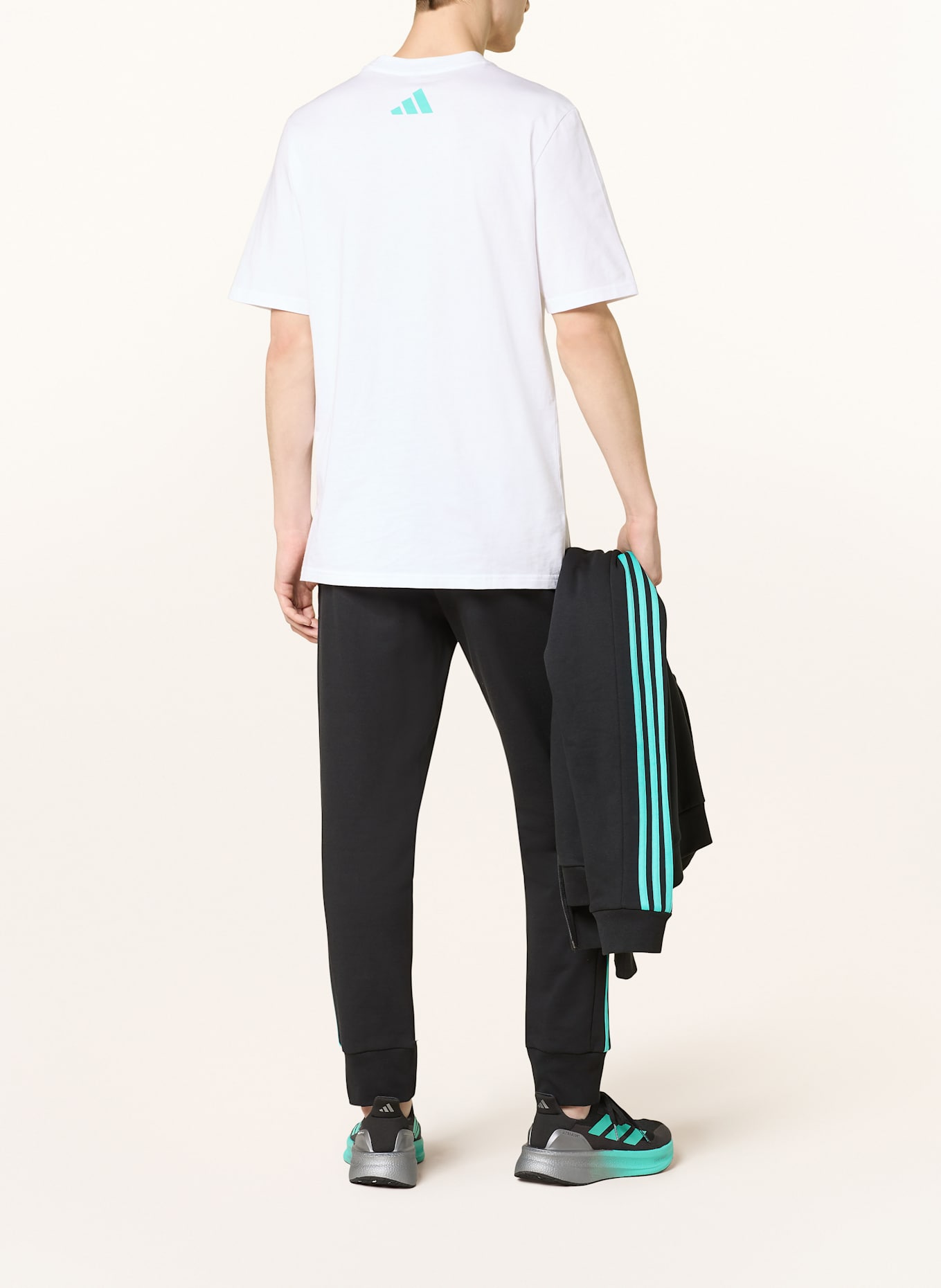 adidas Sweatpants MERCEDES - AMG PETRONAS FORMULA ONE TEAM DNA: BLACK