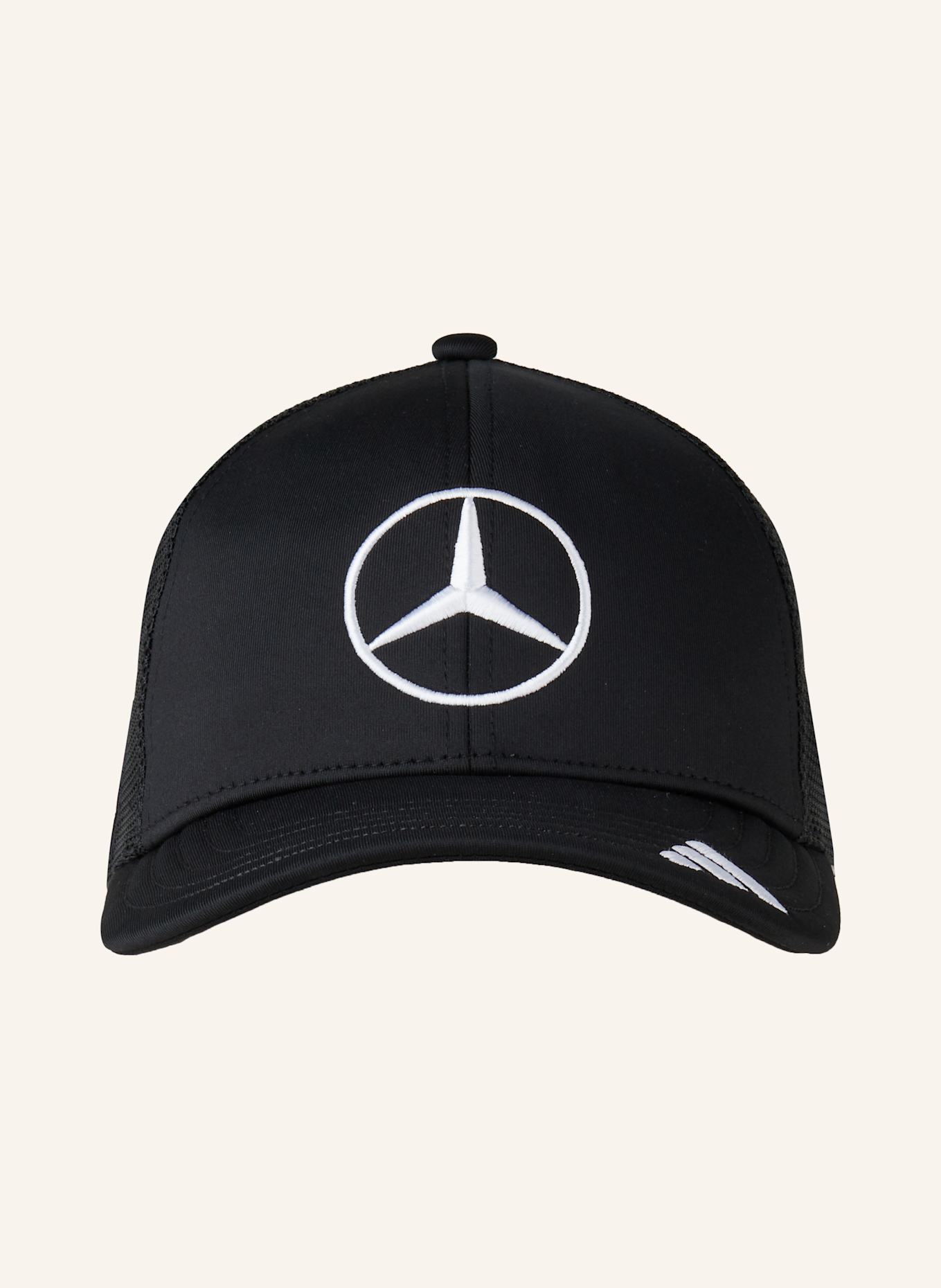 adidas Cap MERCEDES - AMG PETRONAS FORMULA ONE TEAM SNAPBACK STAR TRUCKER: SCHWARZ/ WEISS