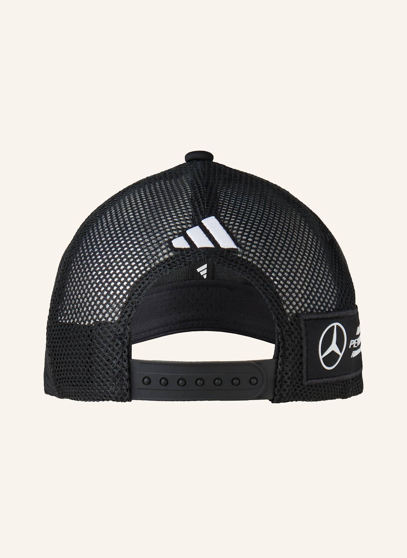 adidas Cap MERCEDES - AMG PETRONAS FORMULA ONE TEAM SNAPBACK STAR TRUCKER: SCHWARZ/ WEISS