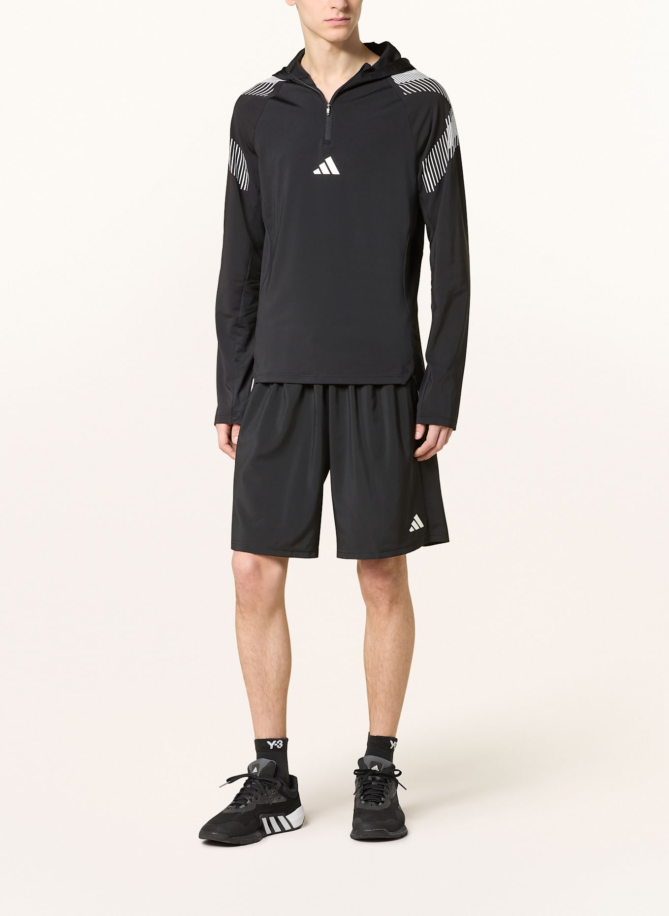 adidas Hoodie PRO SERIES QUARTER ZIP: SCHWARZ