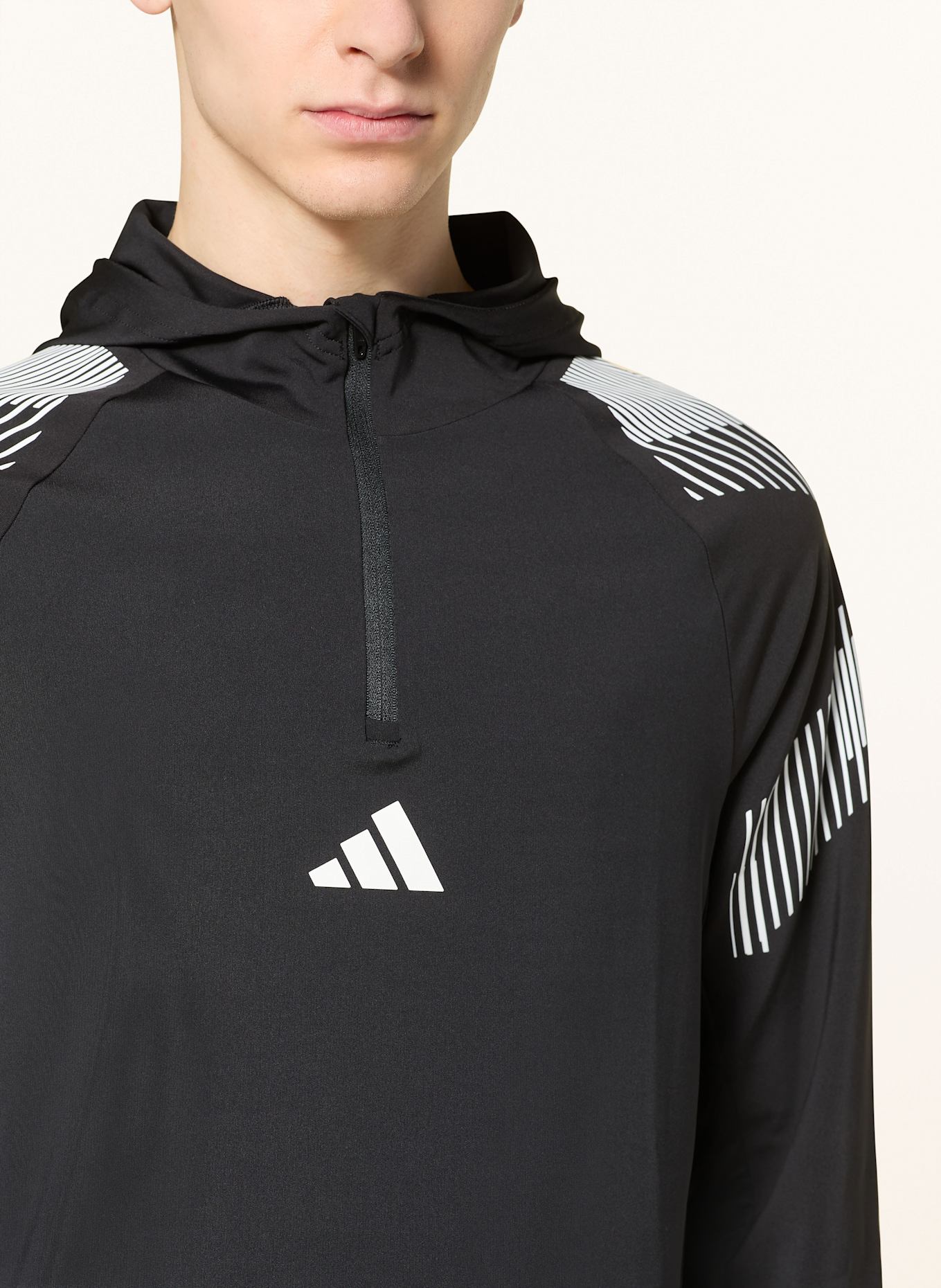 adidas Hoodie PRO SERIES QUARTER ZIP: SCHWARZ