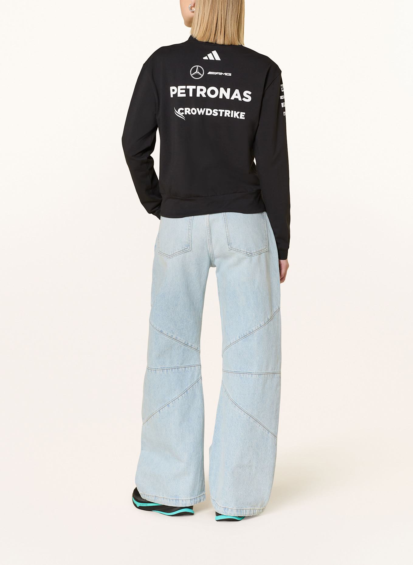 adidas Sweat-Troyer MERCEDES - AMG PETRONAS FORMULA ONE TEAM: SCHWARZ/ WEISS