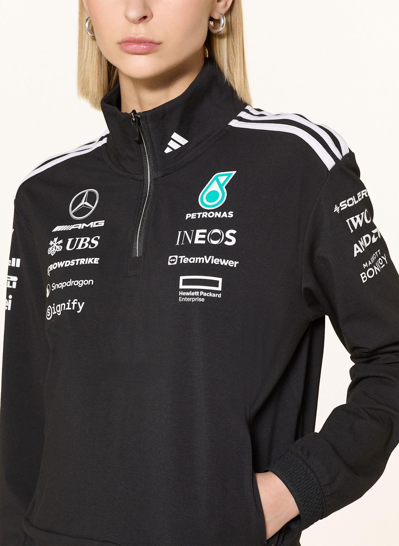 adidas Sweat-Troyer MERCEDES - AMG PETRONAS FORMULA ONE TEAM: SCHWARZ/ WEISS