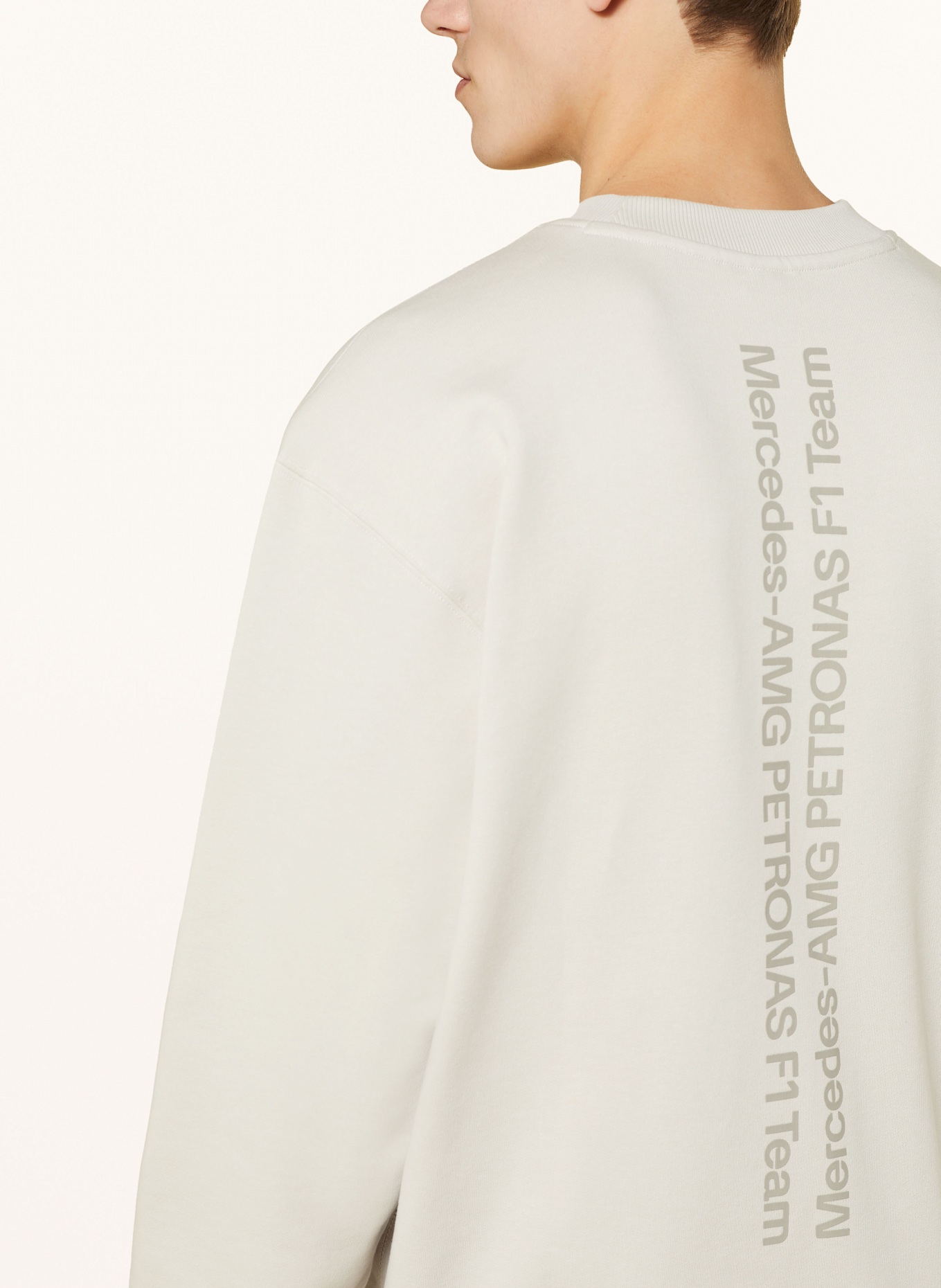 adidas Sweatshirt MERCEDES - AMG PETRONAS FORMULA ONE TEAM PREMIUM: BEIGE