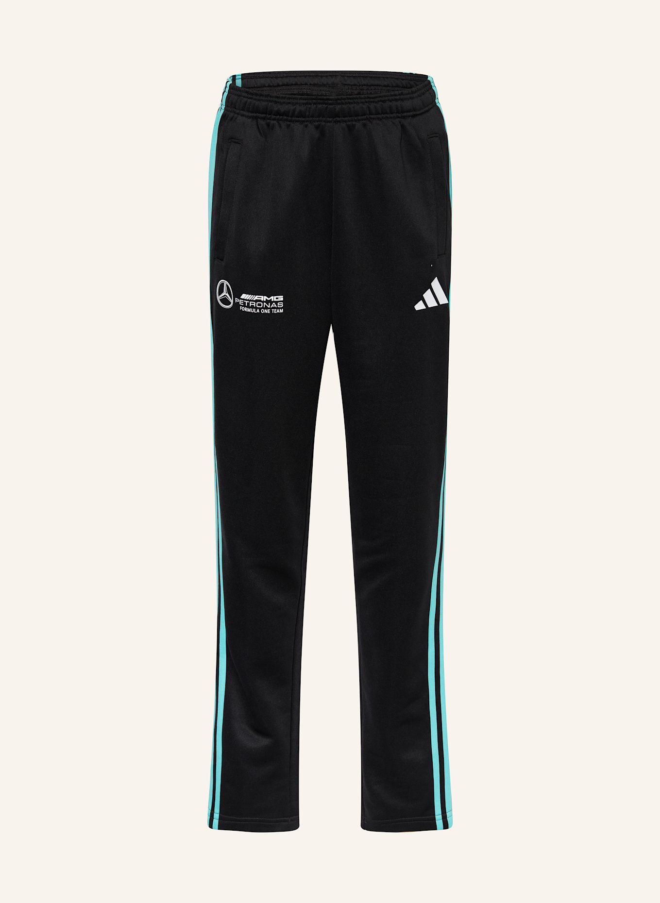 adidas Trainingshose MERCEDES - AMG PETRONAS FORMULA ONE TEAM DNA HOSE: SCHWARZ/ TÜRKIS