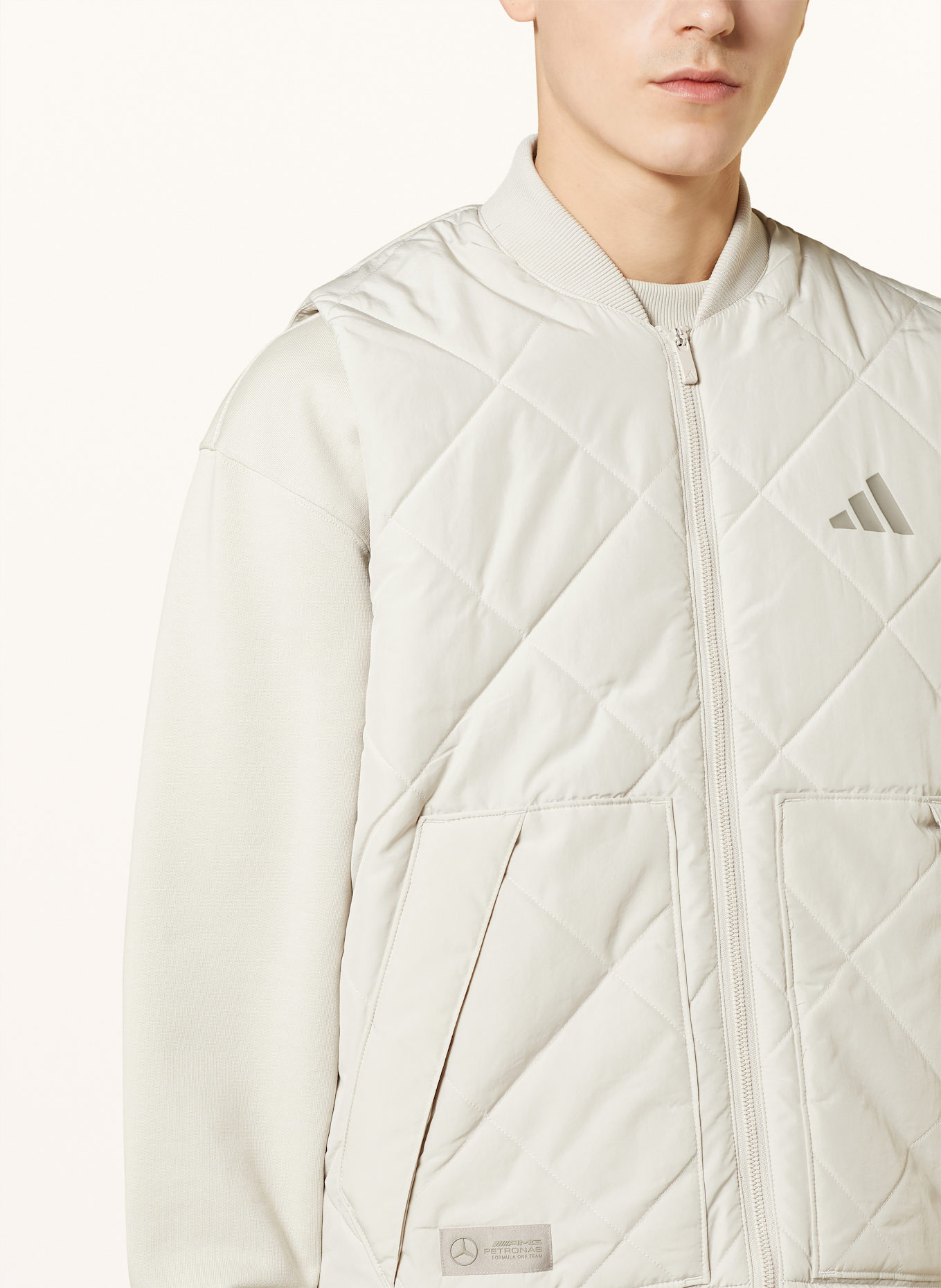 adidas Steppweste MERCEDES - AMG PETRONAS FORMULA ONE TEAM PREMIUM: BEIGE