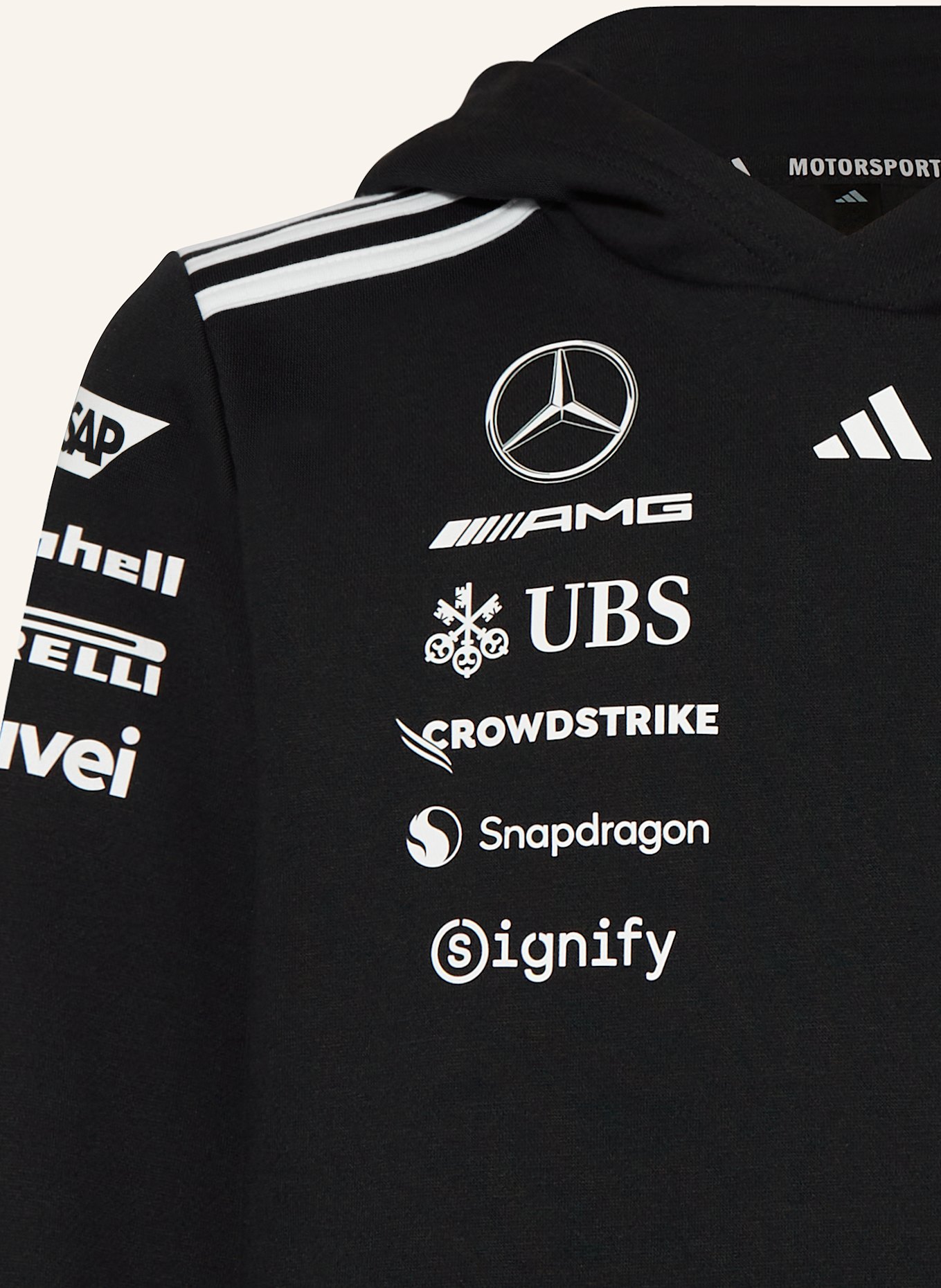adidas Hoodie MERCEDES - AMG PETRONAS FORMULA ONE TEAM: SCHWARZ