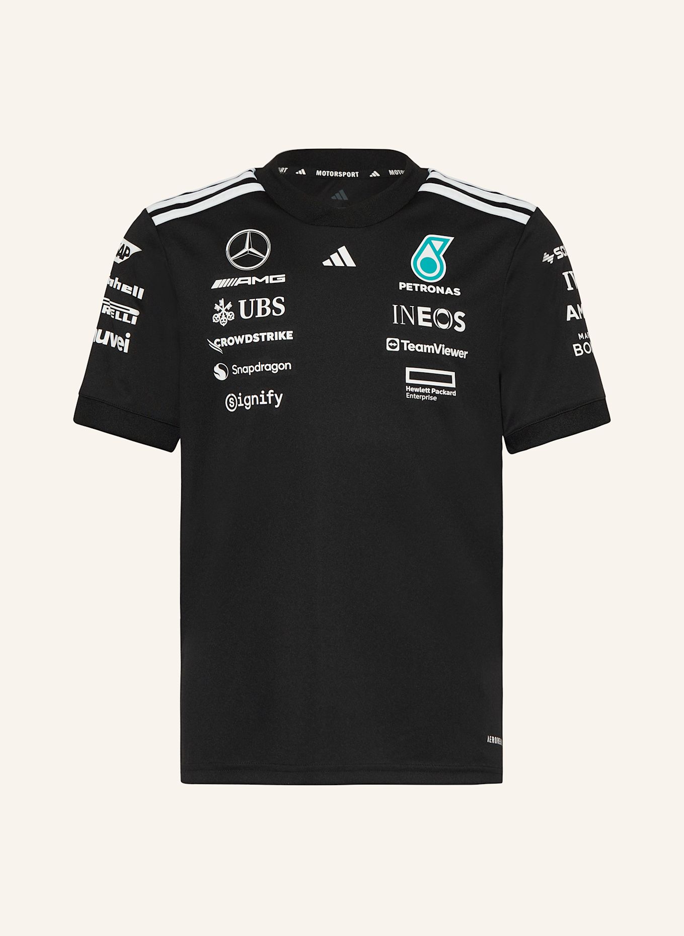 adidas T-Shirt MERCEDES - AMG PETRONAS FORMULA ONE TEAM DRIVER: SCHWARZ