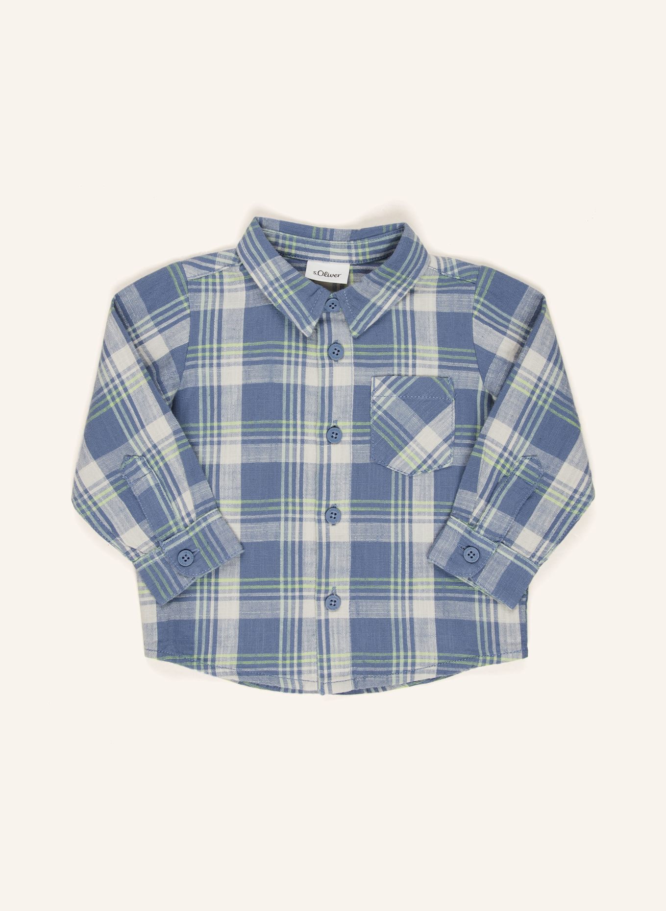 s.Oliver RED Hemd: BLAU / HELLGRÜN / ECRU