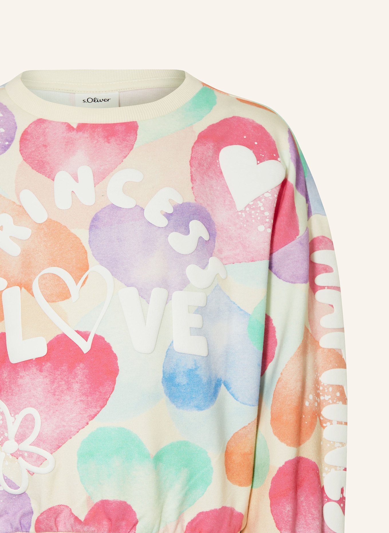 s.Oliver RED Mikina: BÍLÁ / RŮŽOVÁ / ZELENÁ