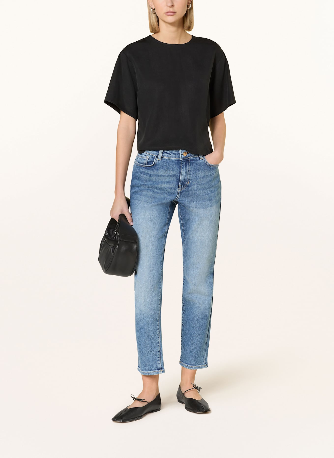 MORE & MORE Jeansy skinny HAZEL: 0962 middle blue denim